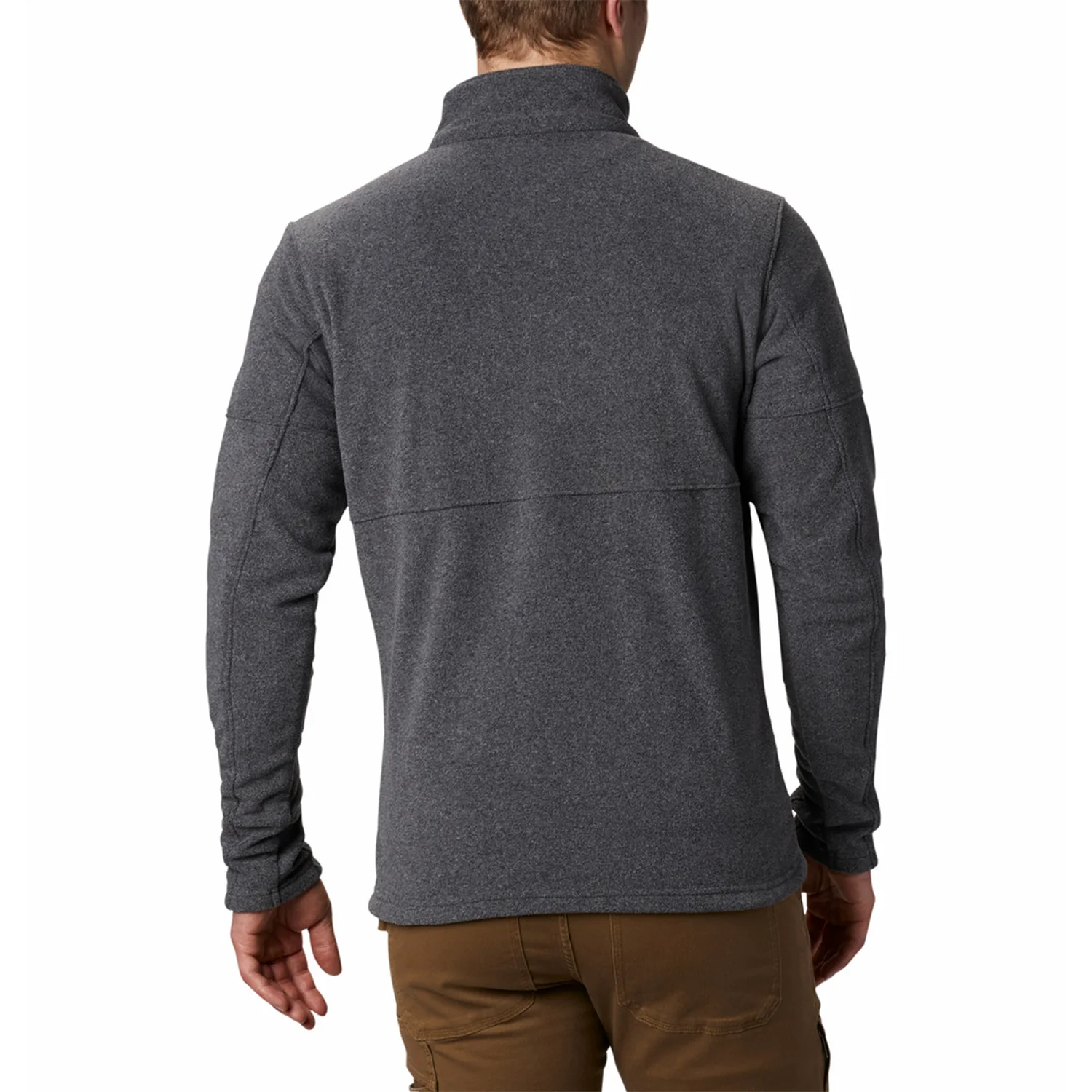 Polar Hombre Basin Trail Full Zip Gris Charcoal Heathe Columbia - Image 3