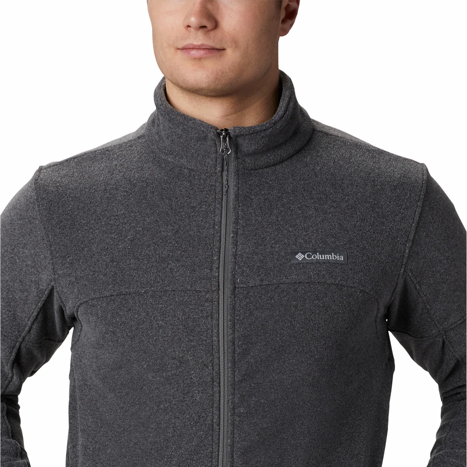 Polar Hombre Basin Trail Full Zip Gris Charcoal Heathe Columbia - Image 5