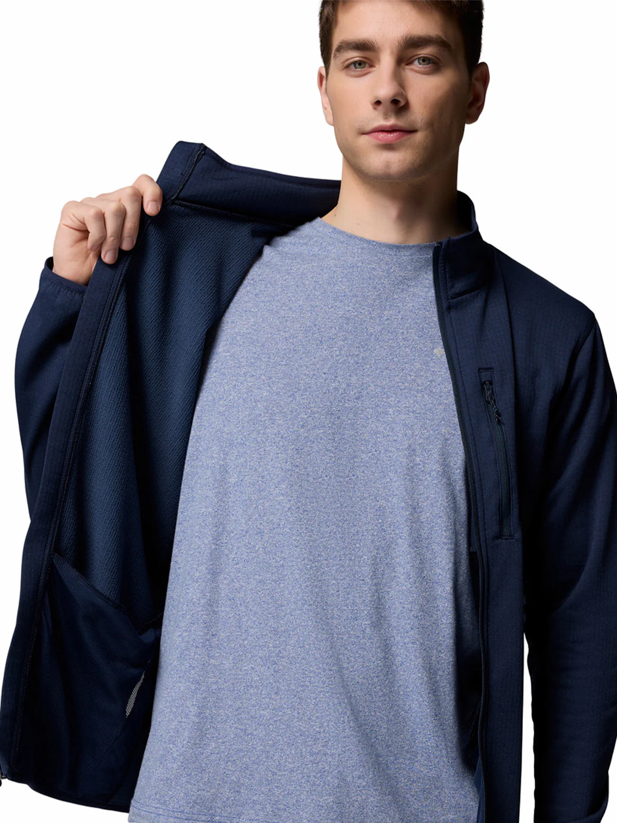 Polar Hombre Essential Hike Grid Azul Collegiate Navy Columbia - Image 6