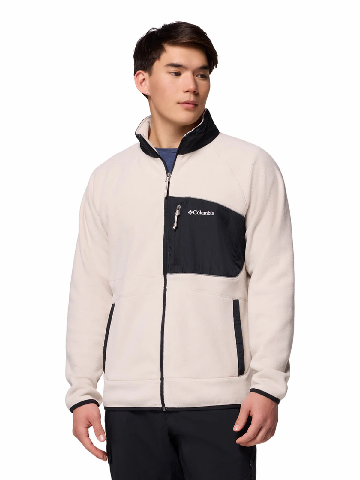 Polar Hombre Fast Trek Overlay Full Zip Beige Columbia