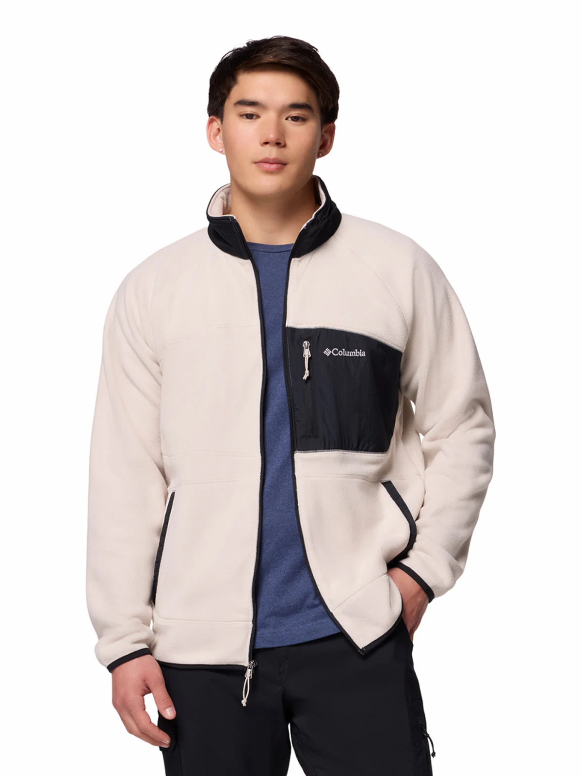 Polar Hombre Fast Trek Overlay Full Zip Beige Columbia - Image 2