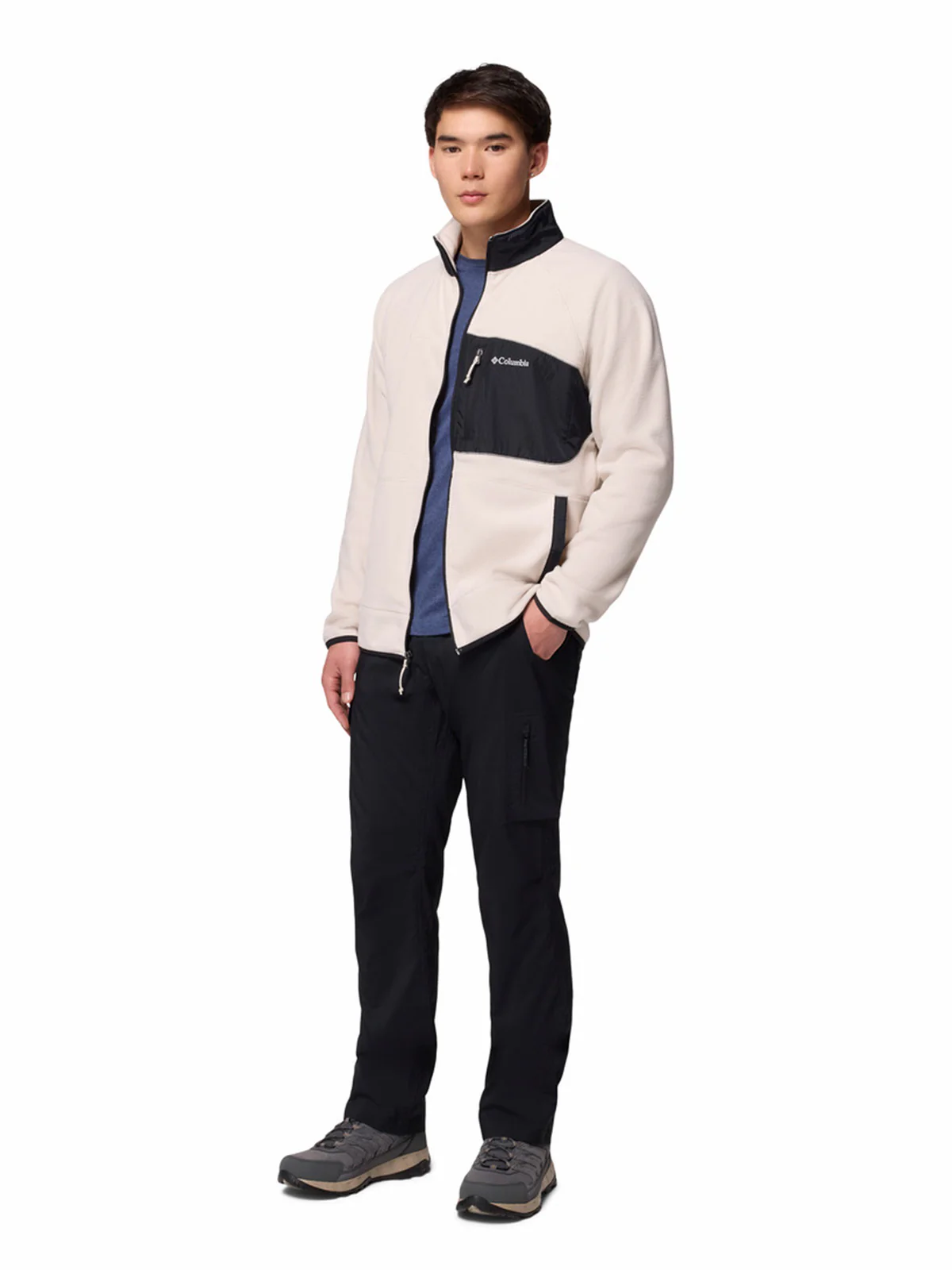 Polar Hombre Fast Trek Overlay Full Zip Beige Columbia - Image 7