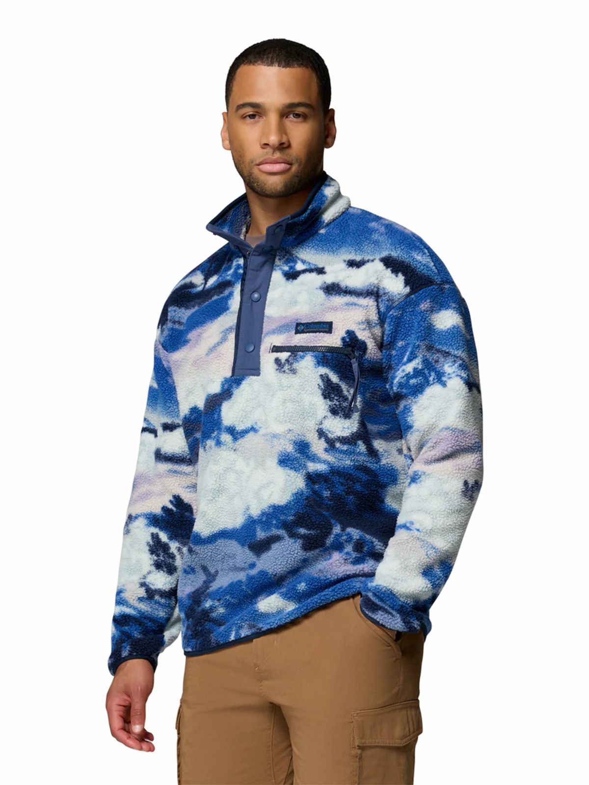 Polar Hombre Helvetia Half Snap Azul Collegiate Navy Outdoor Outdry Columbia - Image 2