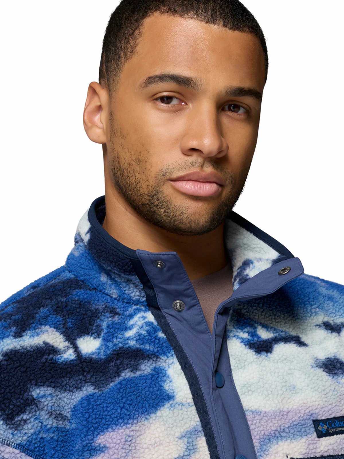 Polar Hombre Helvetia Half Snap Azul Collegiate Navy Outdoor Outdry Columbia - Image 3