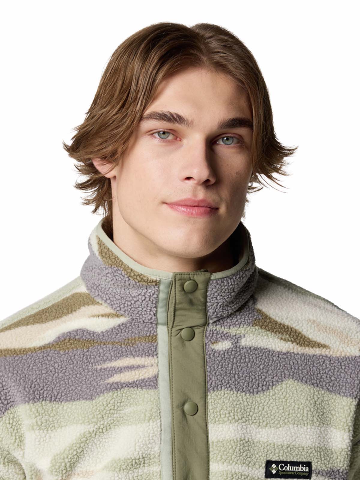 Polar Hombre Helvetia Snap Fleece Beige Columbia - Image 3