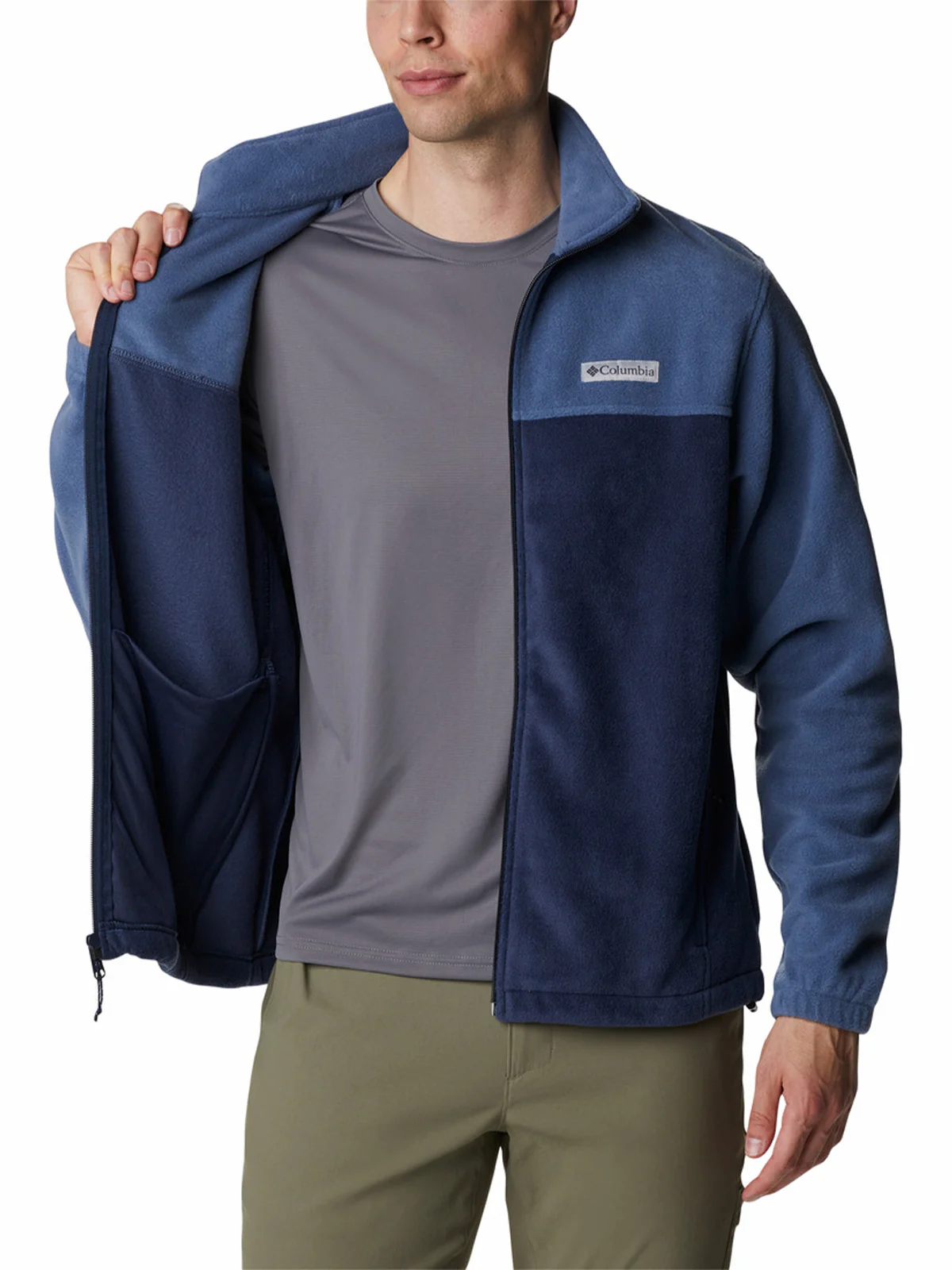 Polar Hombre Steens Mountain Full Zip 2.0 Azul Dark Mountain Columbia - Image 4