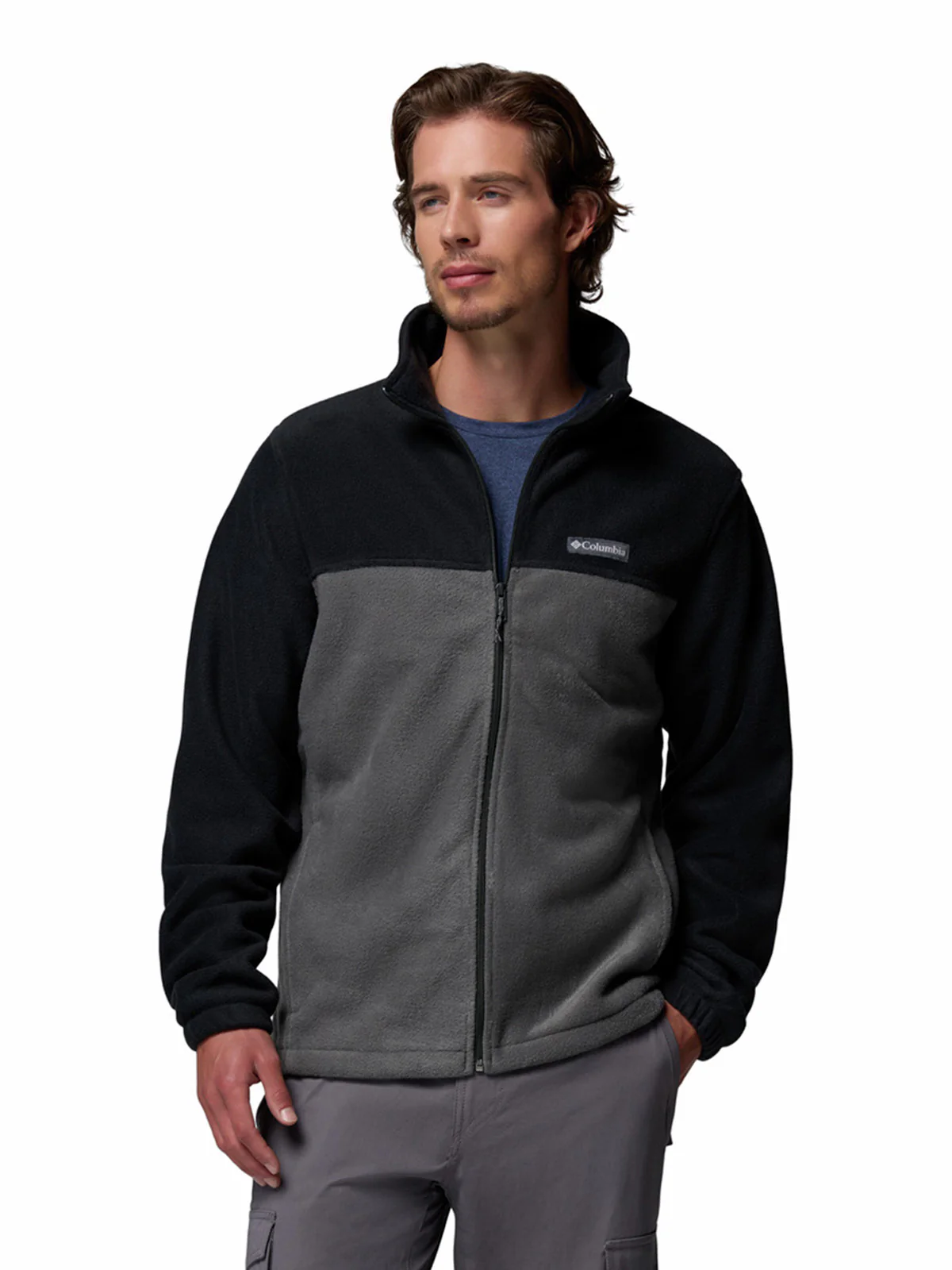 Polar Hombre Steens Mountain Full Zip 2.0 Negro Black Uso Diario Light Warm Columbia