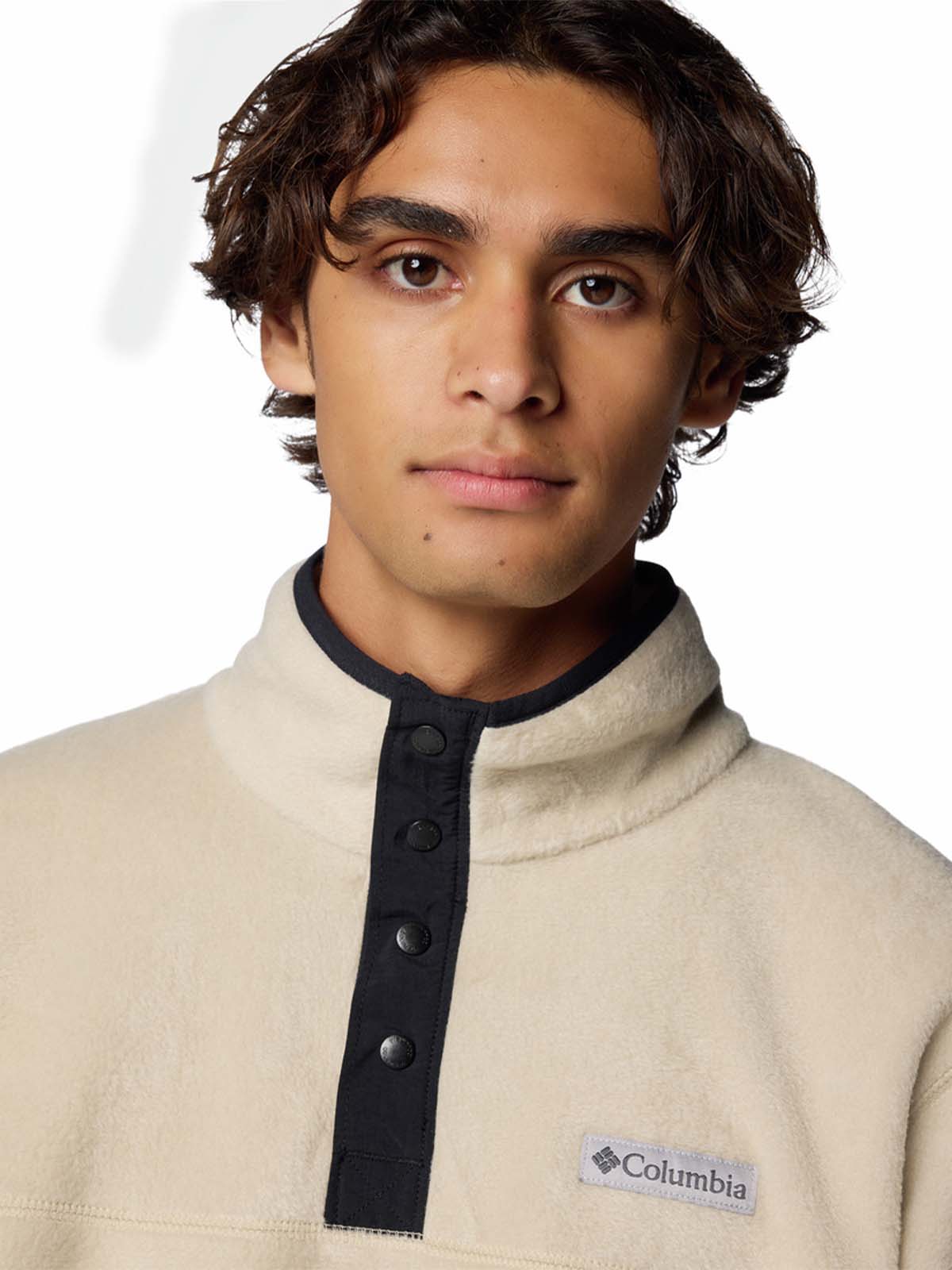 Polar Hombre Steens Mountain Half Zip Beige Columbia - Image 4
