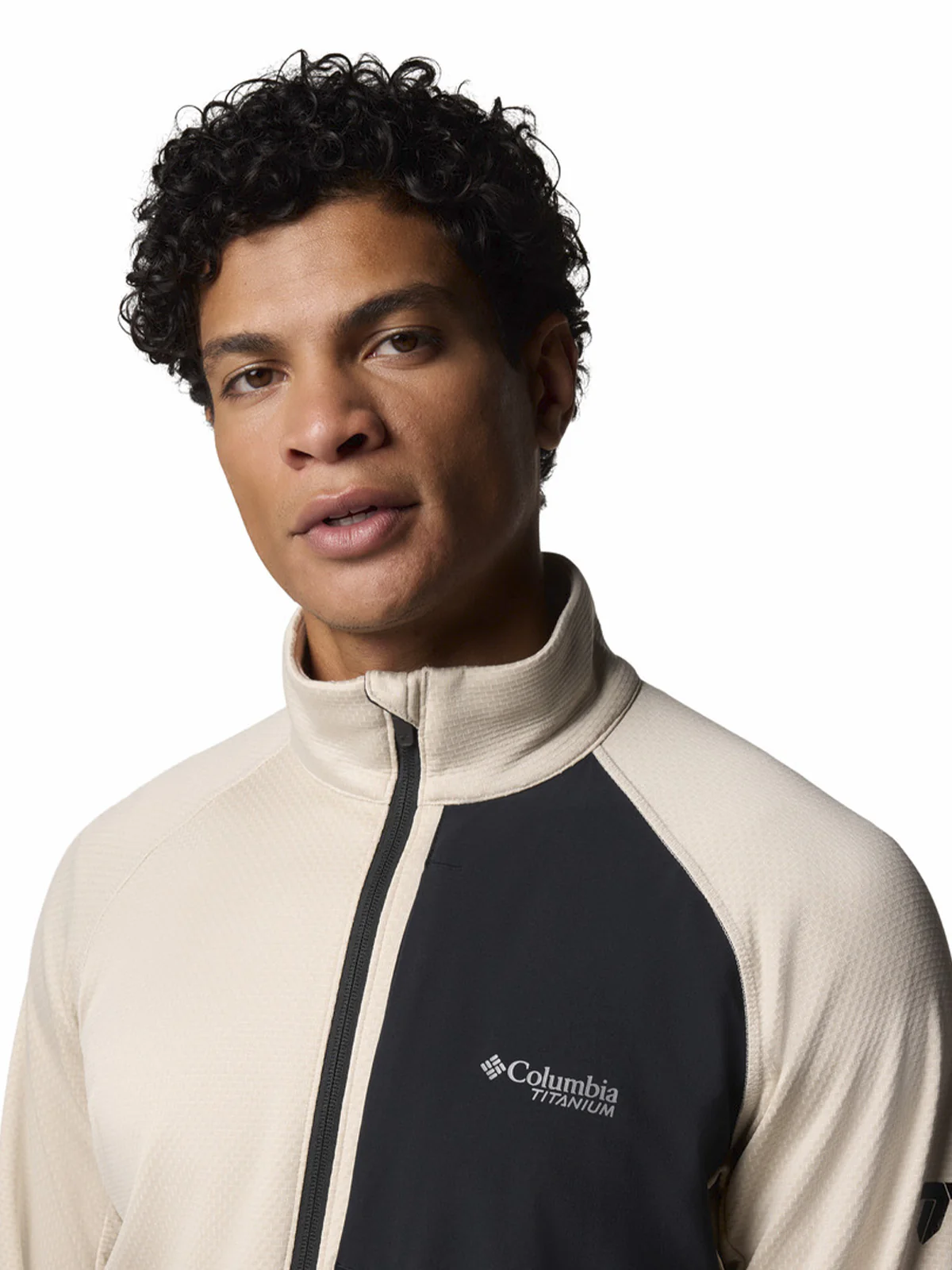 Polar Hombre Triple Canyon Grid II Full Zip Beige Columbia - Image 3