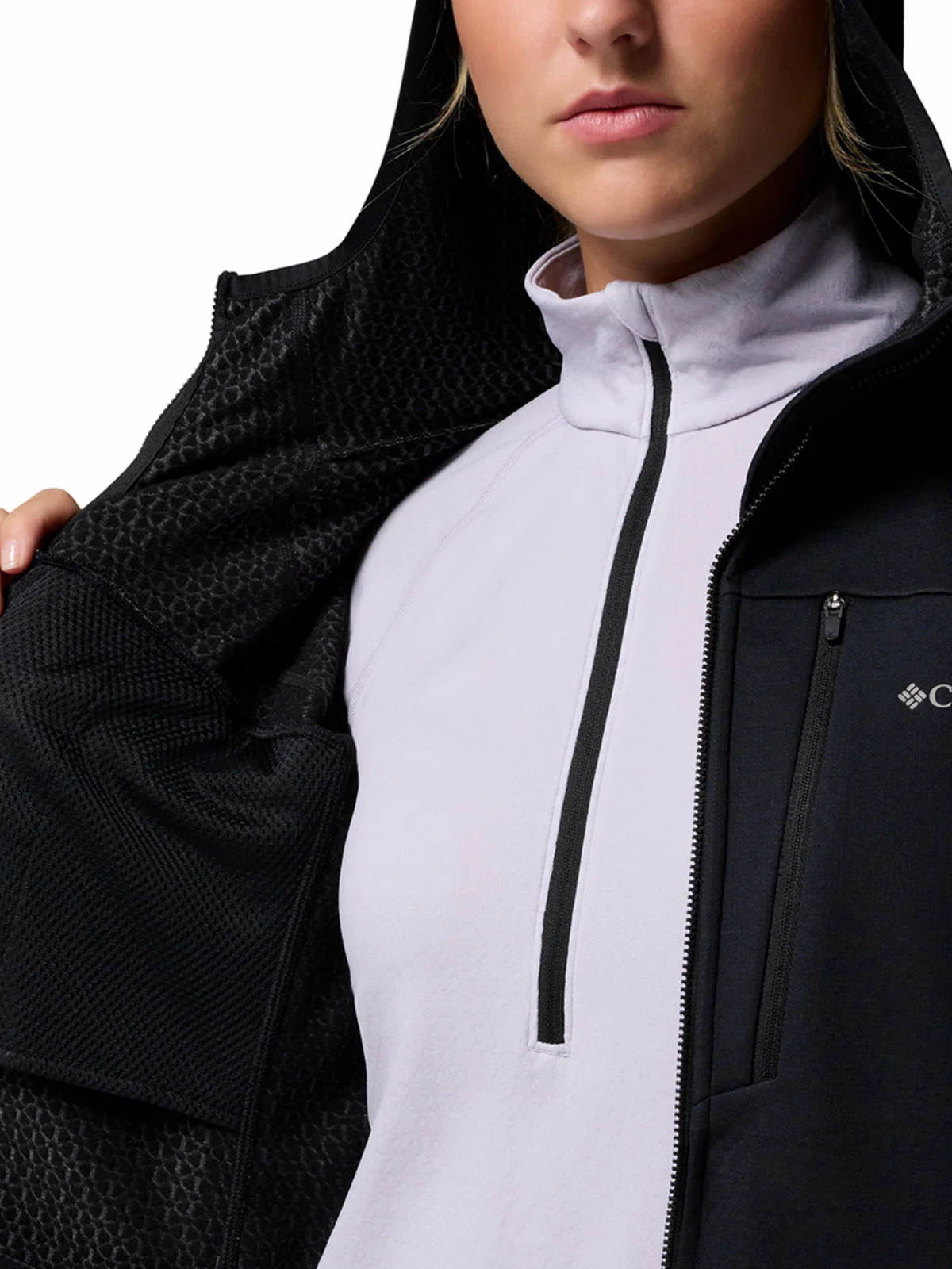 Polar Mujer Arctic Crest Bonded Negro Columbia - Image 4