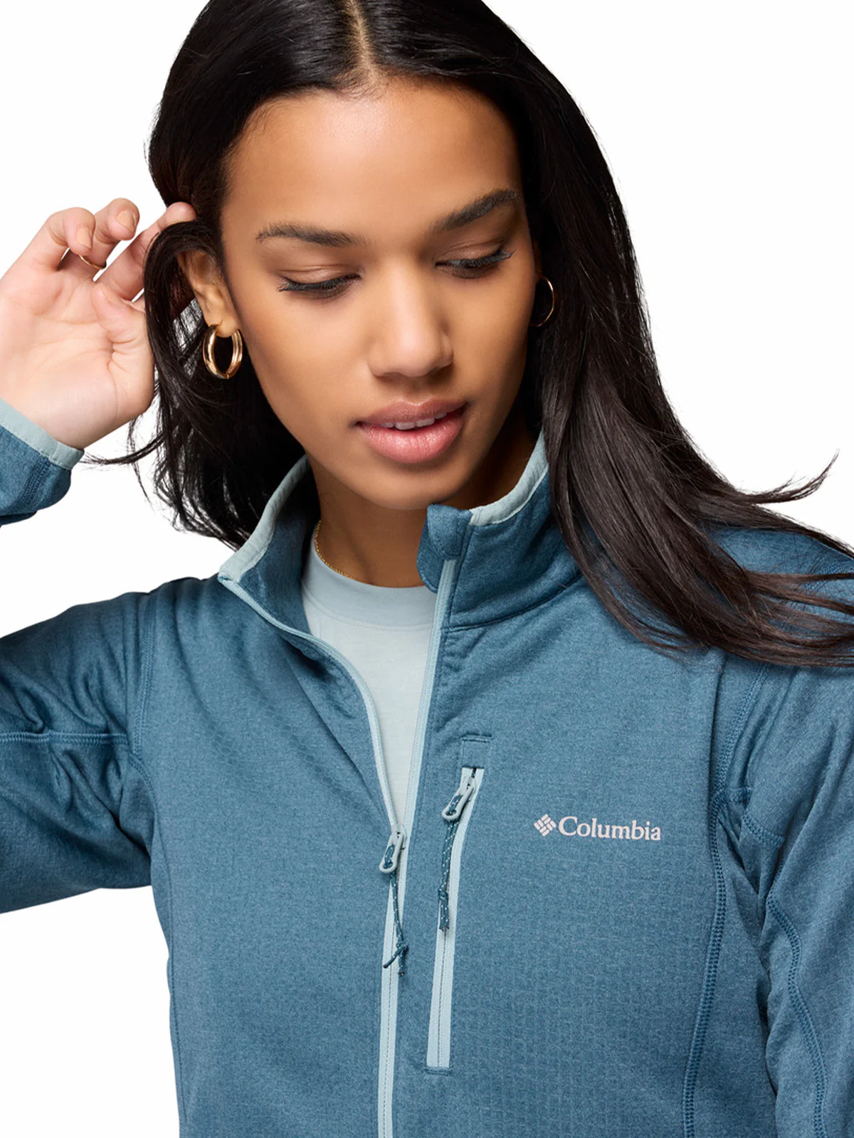 Polar Mujer Essential Hike Grid Azul Columbia - Image 5