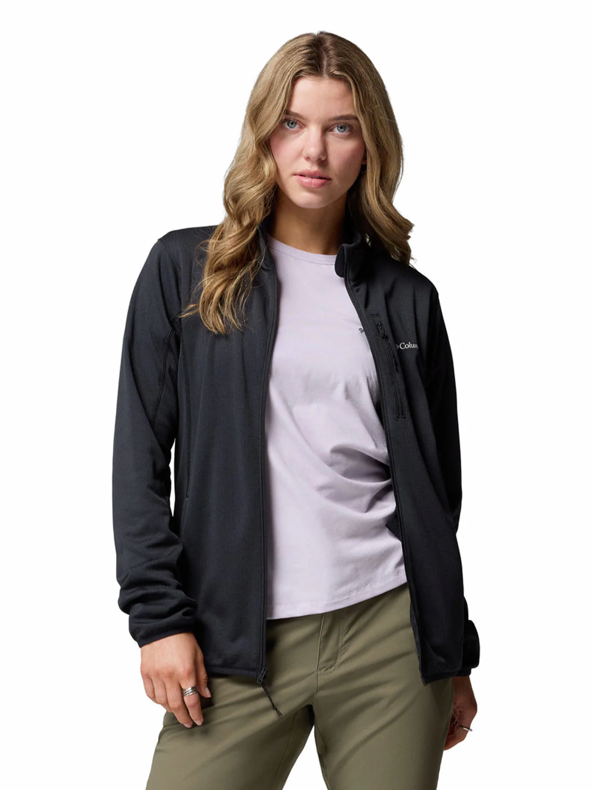 Polar Mujer Essential Hike Grid Negro Columbia - Image 3