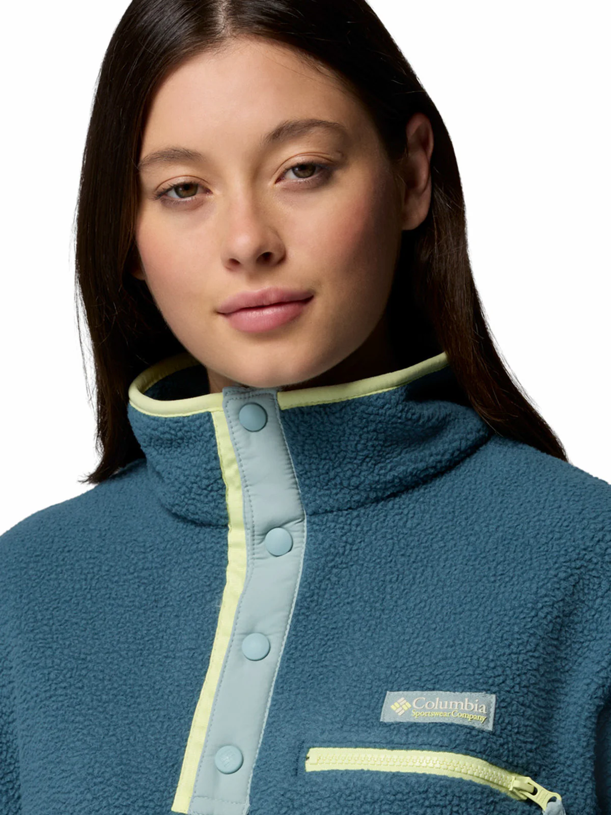 Polar Mujer Helvetia Ii Cropped Azul Columbia - Image 3
