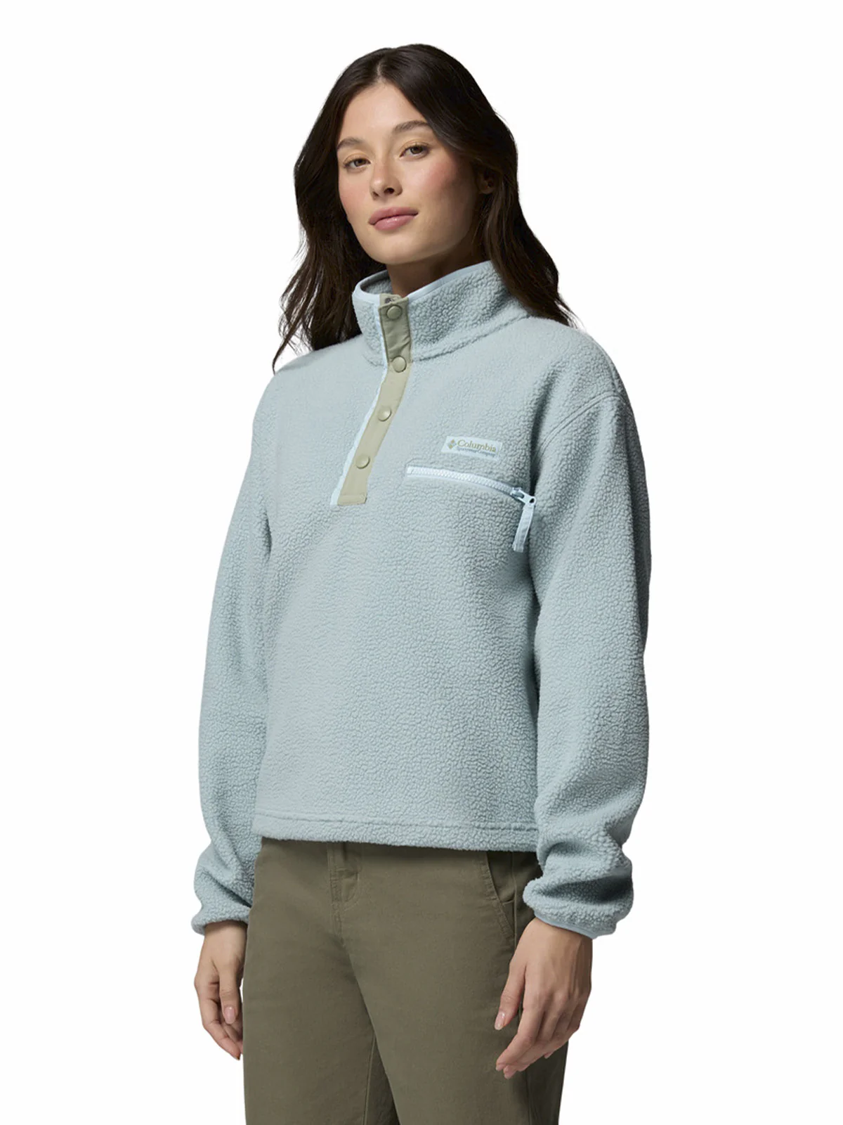 Polar Mujer Helvetia II Cropped Half Snap Azul Columbia - Image 2