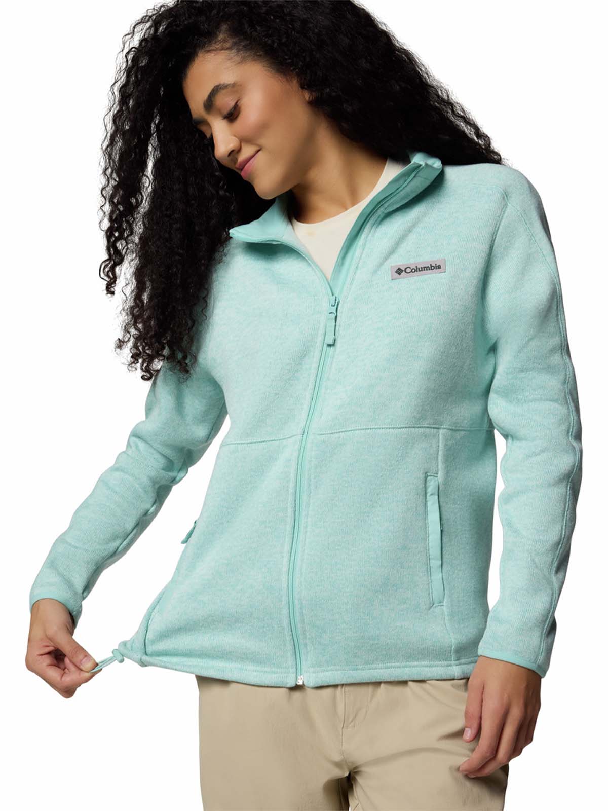 Polar Mujer Sweater Weather Full Zip Verde Columbia - Image 4