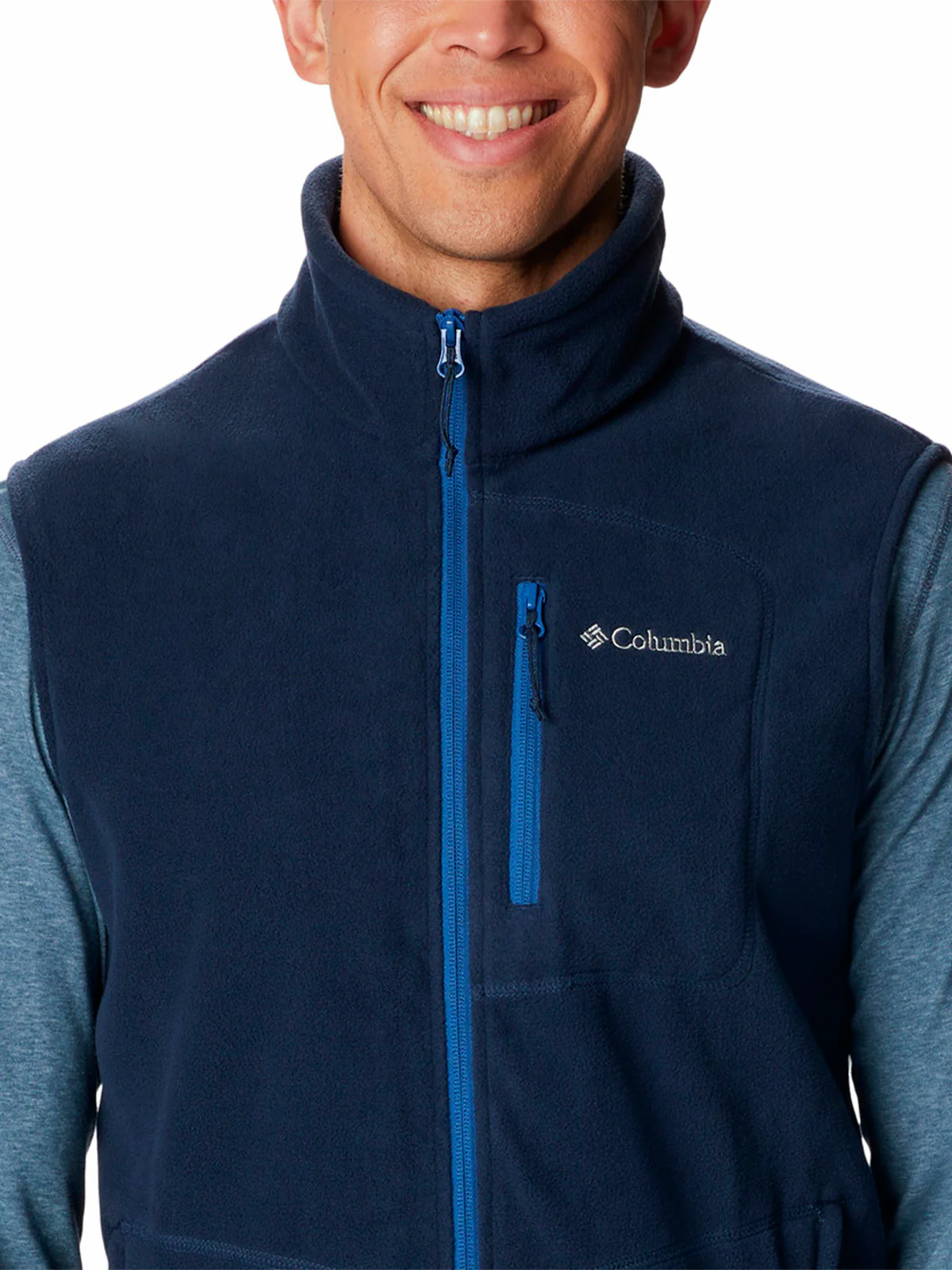 Polar Sin Mangas Hombre Fast Trek Azul Columbia - Image 3