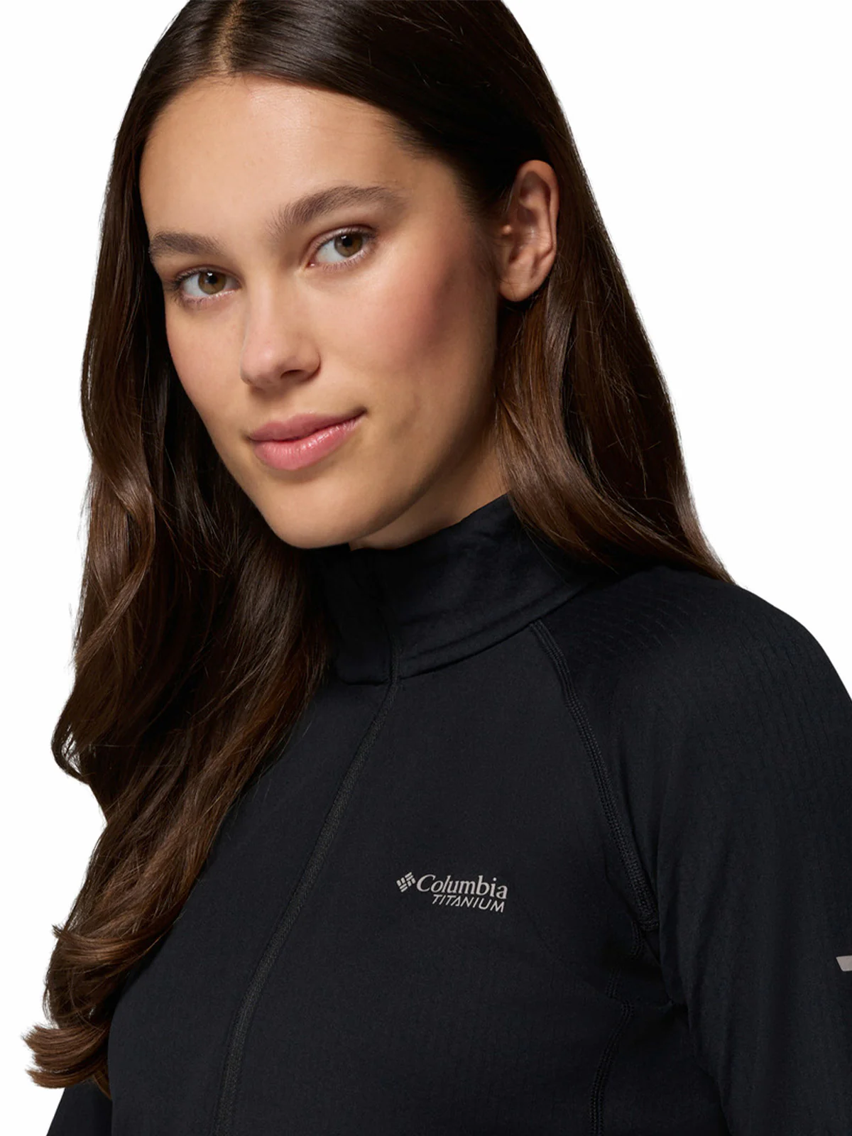 Polerón Mujer Driventure Half Zip Gris Columbia - Image 4
