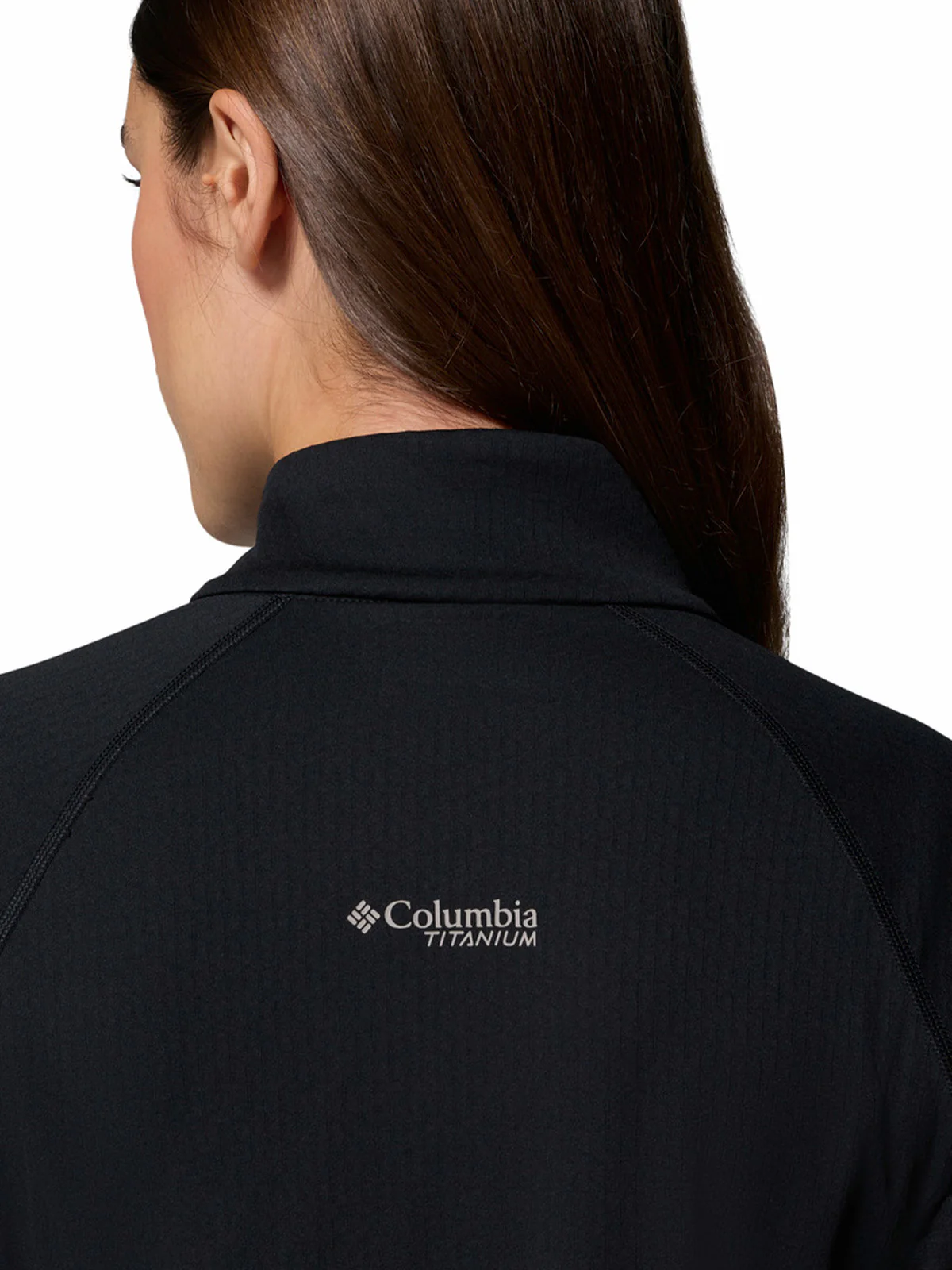 Polerón Mujer Driventure Half Zip Gris Columbia - Image 5