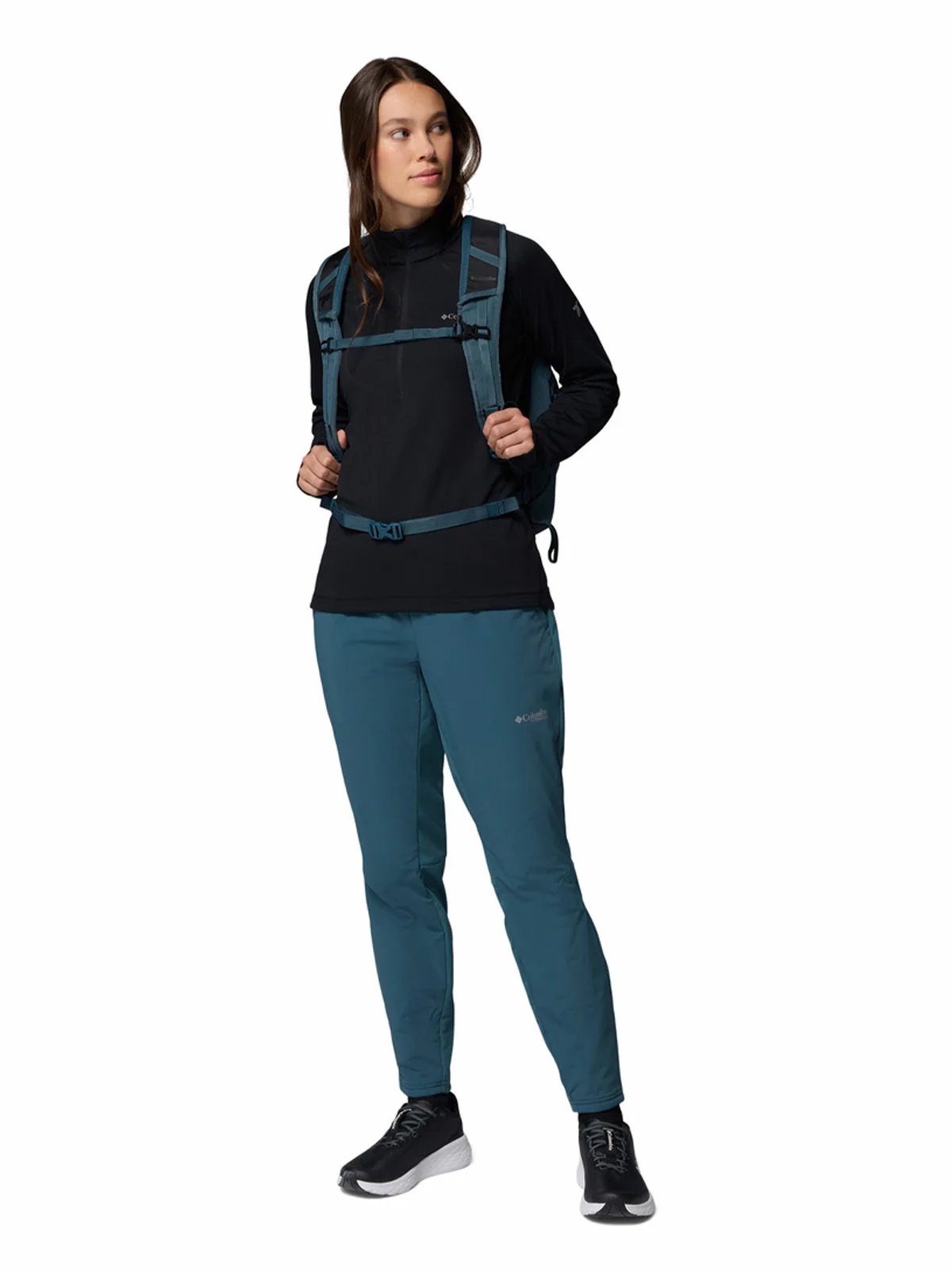 Polerón Mujer Driventure Half Zip Gris Columbia - Image 8