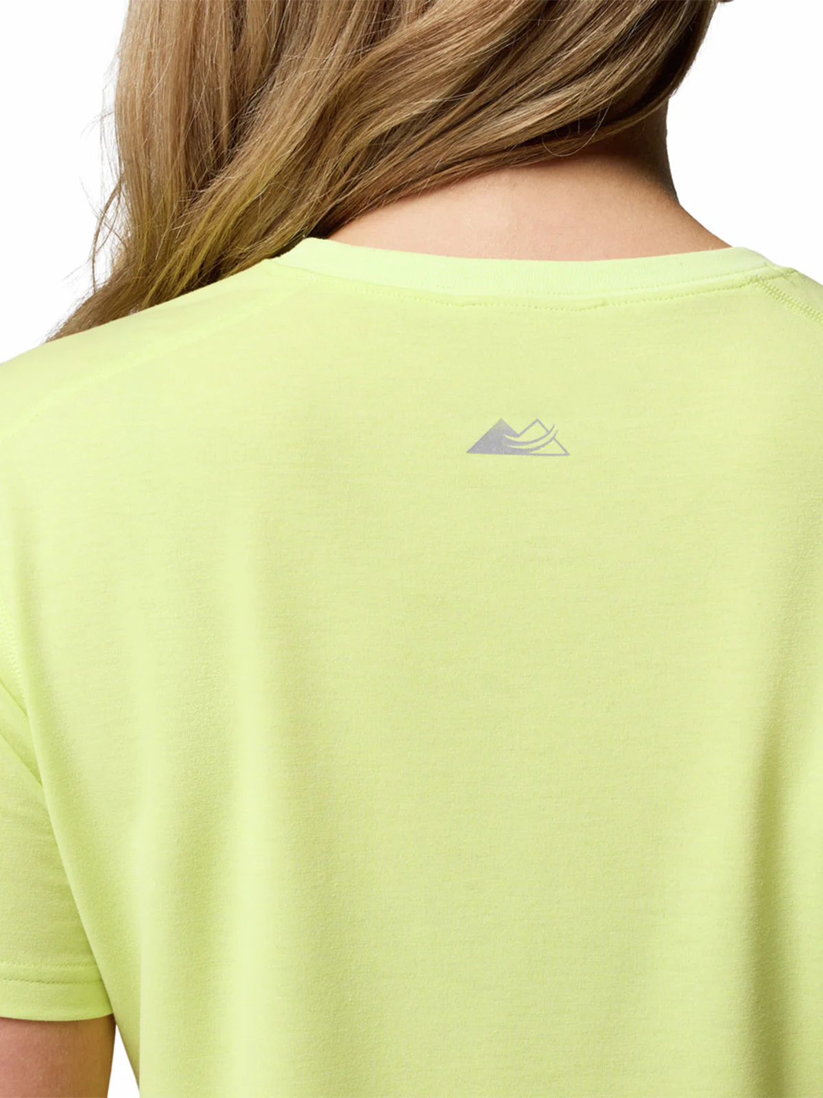 Polera Manga Corta Mujer Endle Trail Running Amarillo Columbia - Image 3