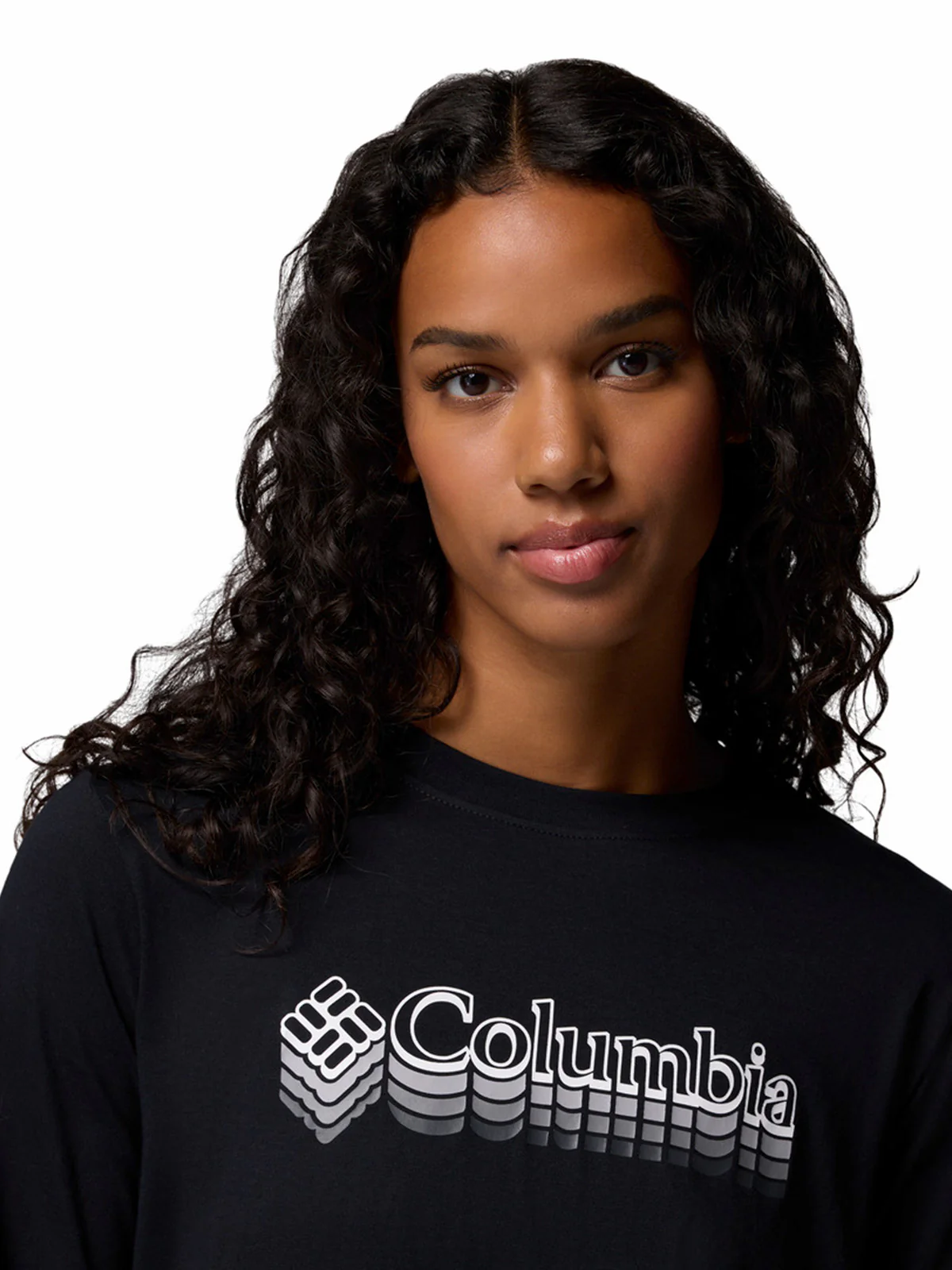 Polera Manga Larga Mujer Rolling Bend Graphic Negro Columbia - Image 3