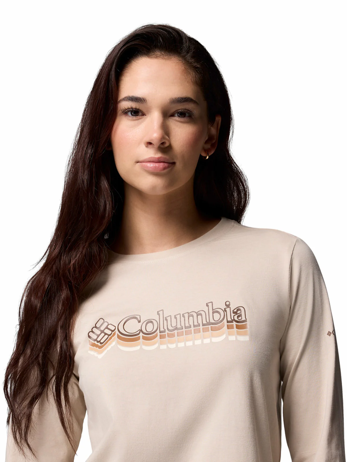 Polera Manga Larga Mujer Rolling Bend Graphic Gris Columbia - Image 3