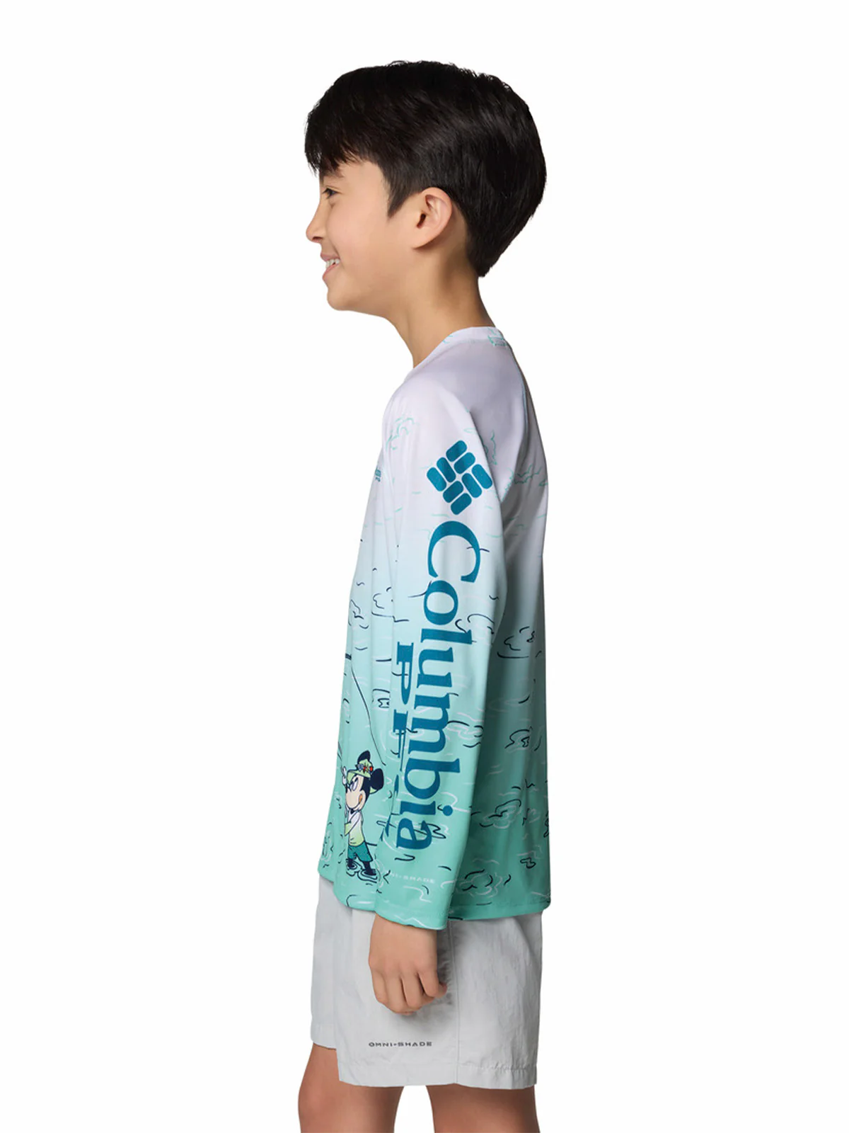 Polera Manga Larga Niño Pfg Disney Terminal Azul Columbia - Image 2