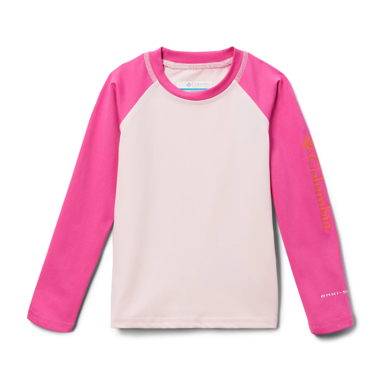 Polera Manga Larga Niña Sandy Shores Rosado Satin Pink Columbia