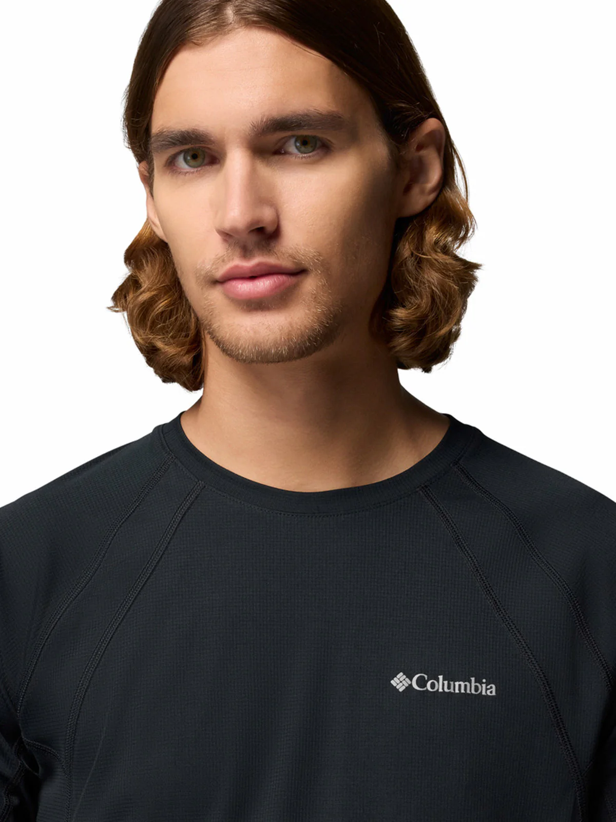 Polera Manga Corta Hombre Stealth Spring Negro Columbia - Image 4