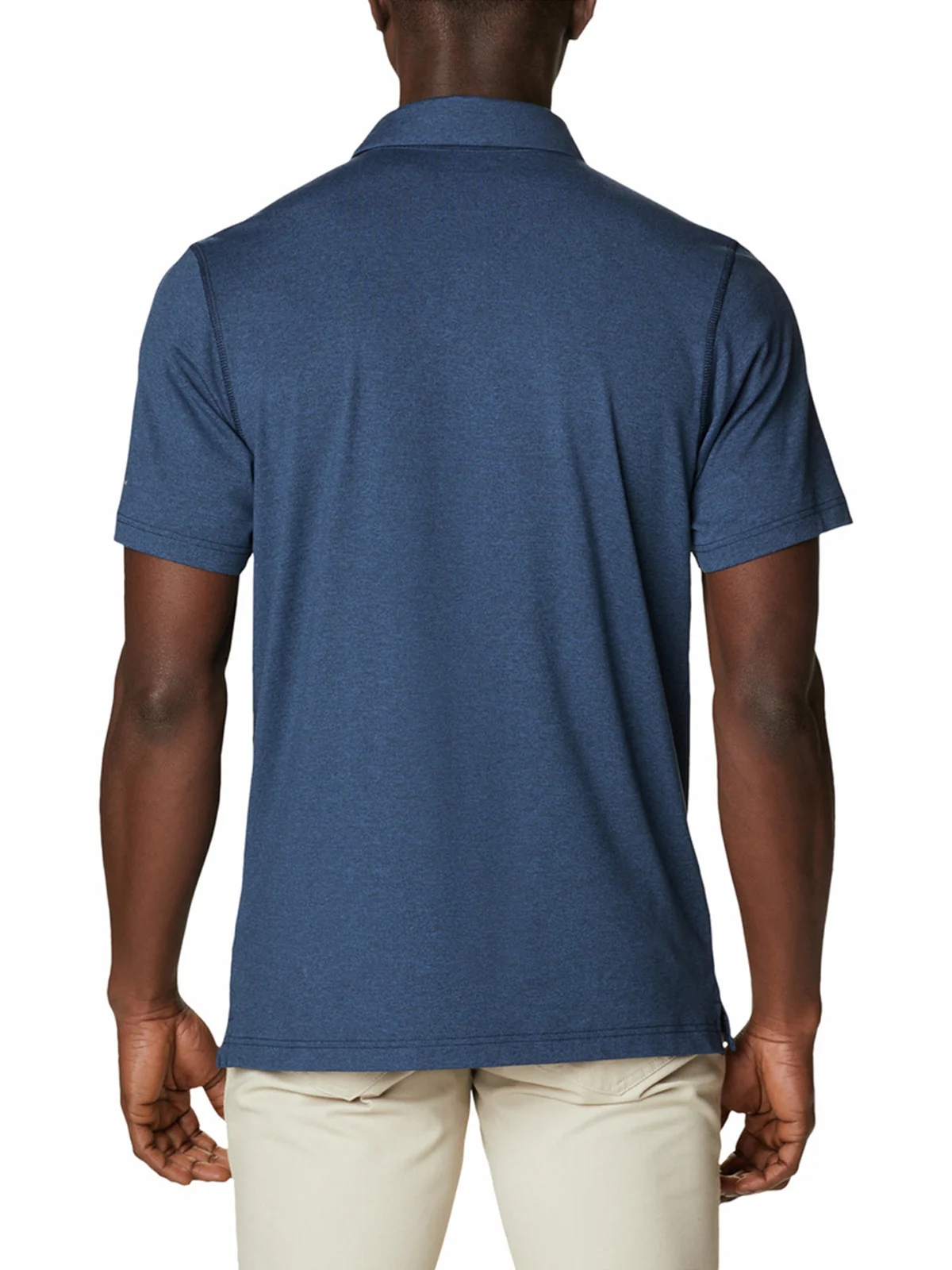 Polera Manga Corta Hombre Tech Trail Azul Columbia - Image 5