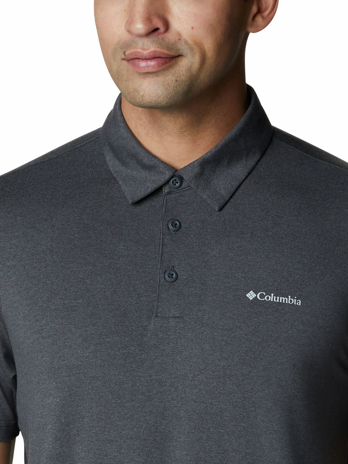 Polera Manga Corta Hombre Tech Trail Gris Shark Columbia - Image 3