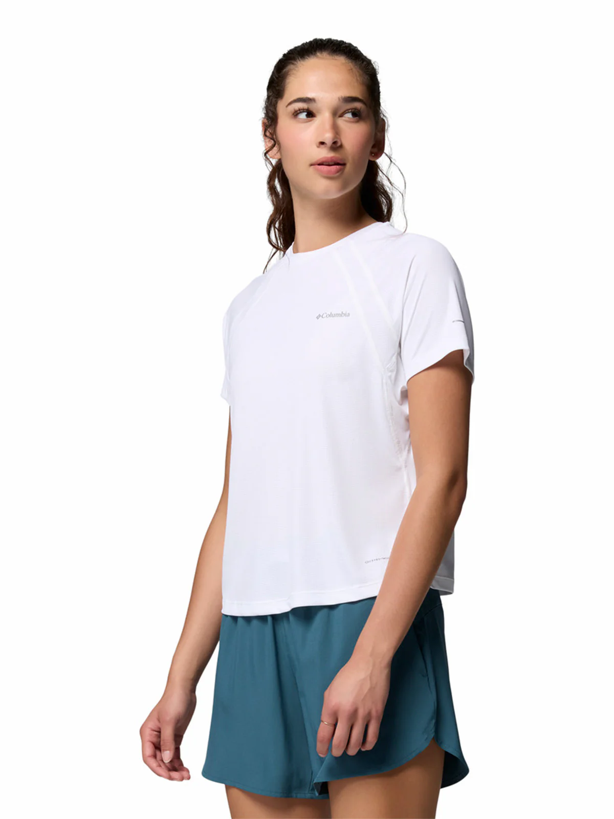 Polera Manga Corta Mujer Stealth Spring Blanco Columbia - Image 2