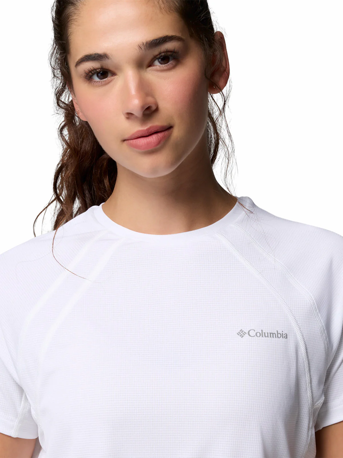 Polera Manga Corta Mujer Stealth Spring Blanco Columbia - Image 3