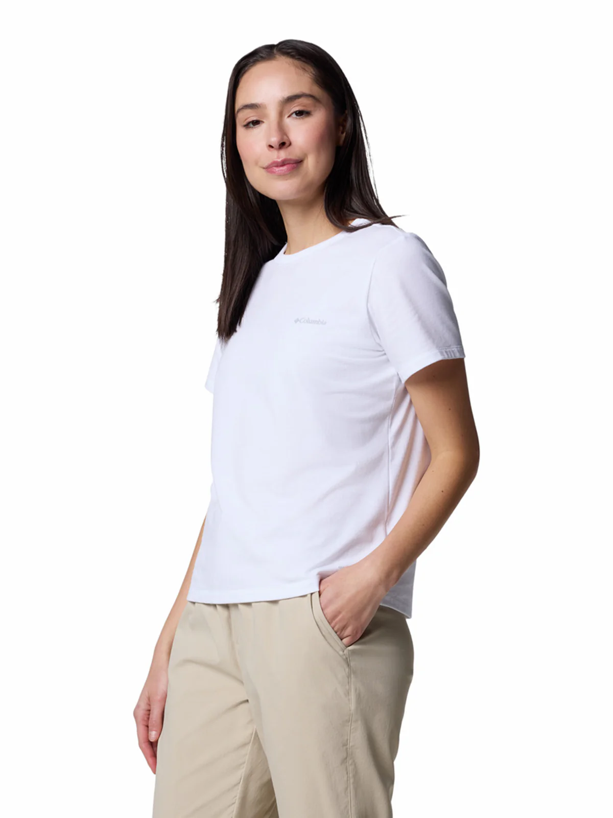 Polera Manga Corta Mujer Sun Trek II Blanco Columbia - Image 2