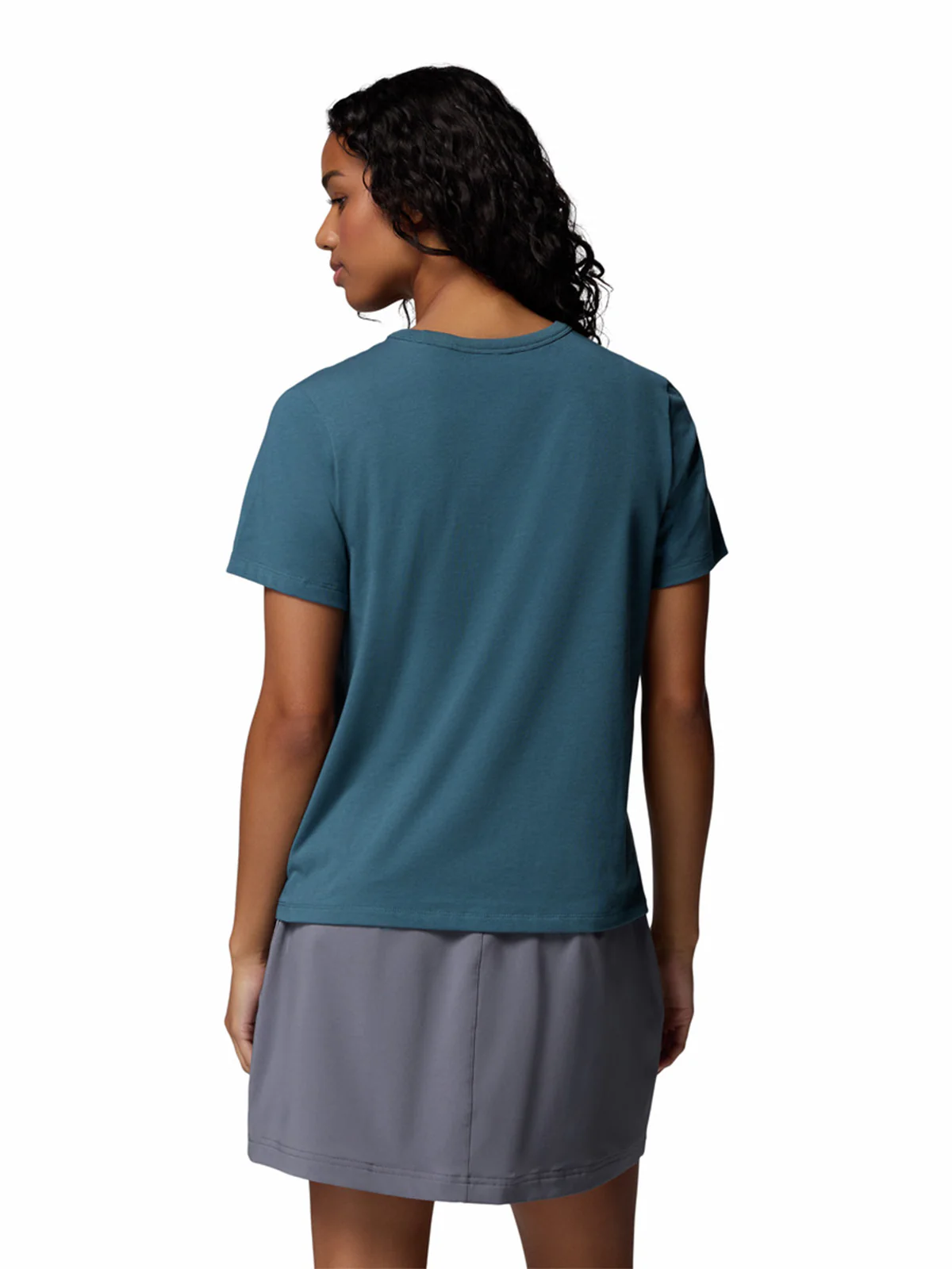 Polera Manga Corta Mujer Sun Trek II Azul Columbia - Image 4