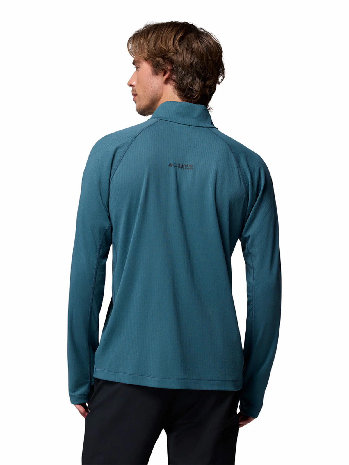 Polera Manga Larga Hombre Driventure Half Zip Azul Columbia - Image 7