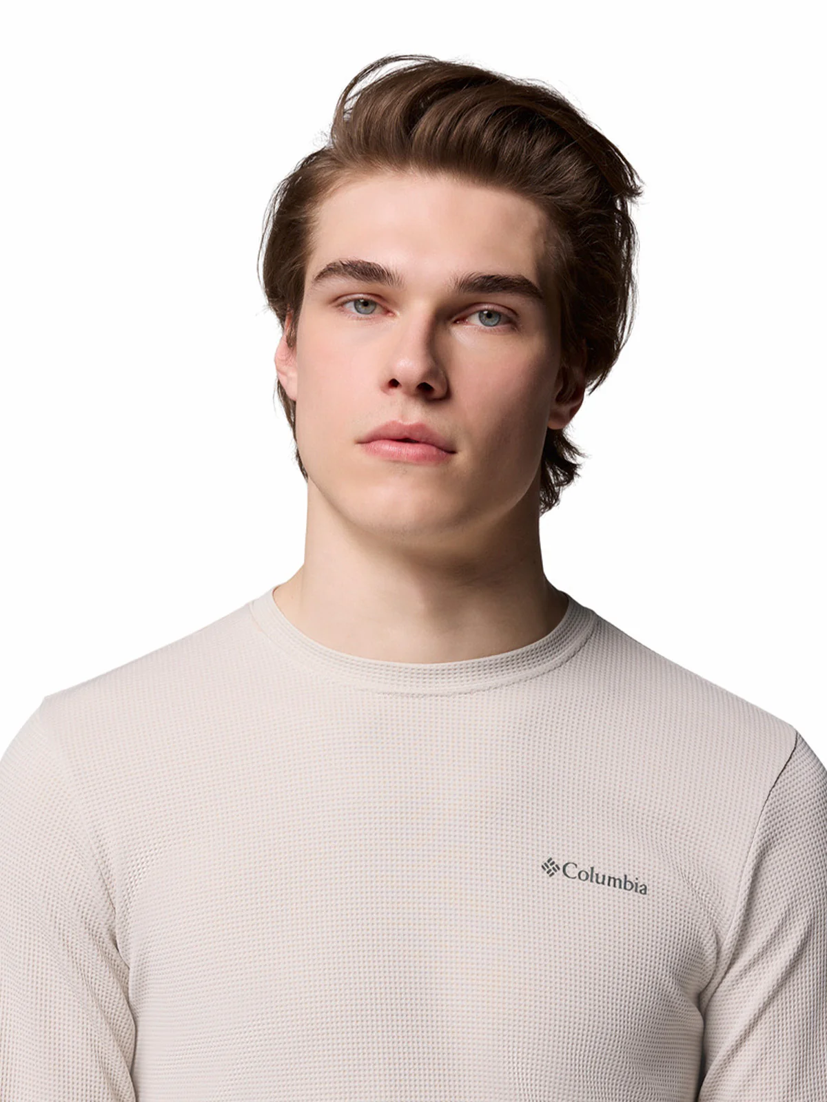 Polera Manga Larga Hombre Tech Trail Utility Warm Gris Columbia - Image 3