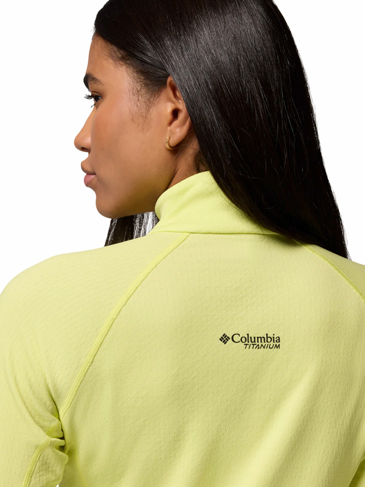 Polera Manga Larga Mujer Driventure Half Zip Amarillo Columbia - Image 6