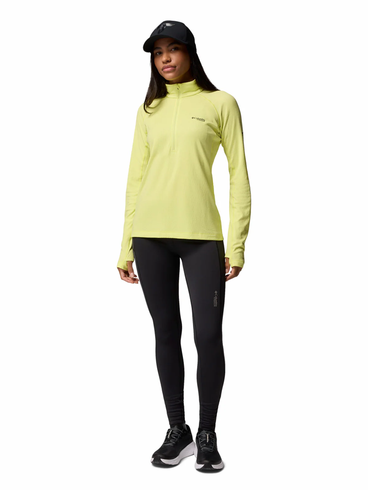 Polera Manga Larga Mujer Driventure Half Zip Amarillo Columbia - Image 8