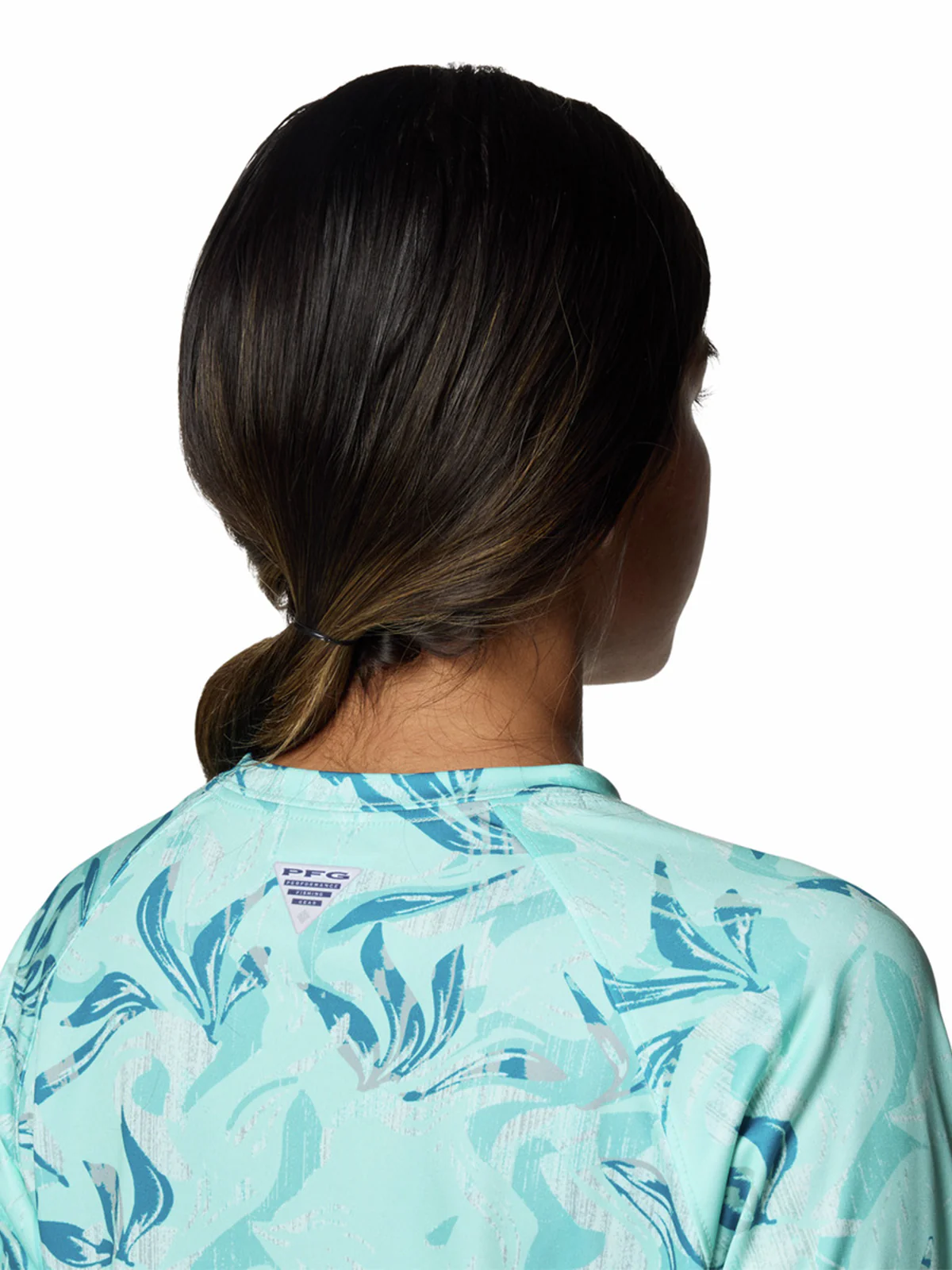 Polera Manga Larga Mujer Super Tidal Verde Columbia - Image 3