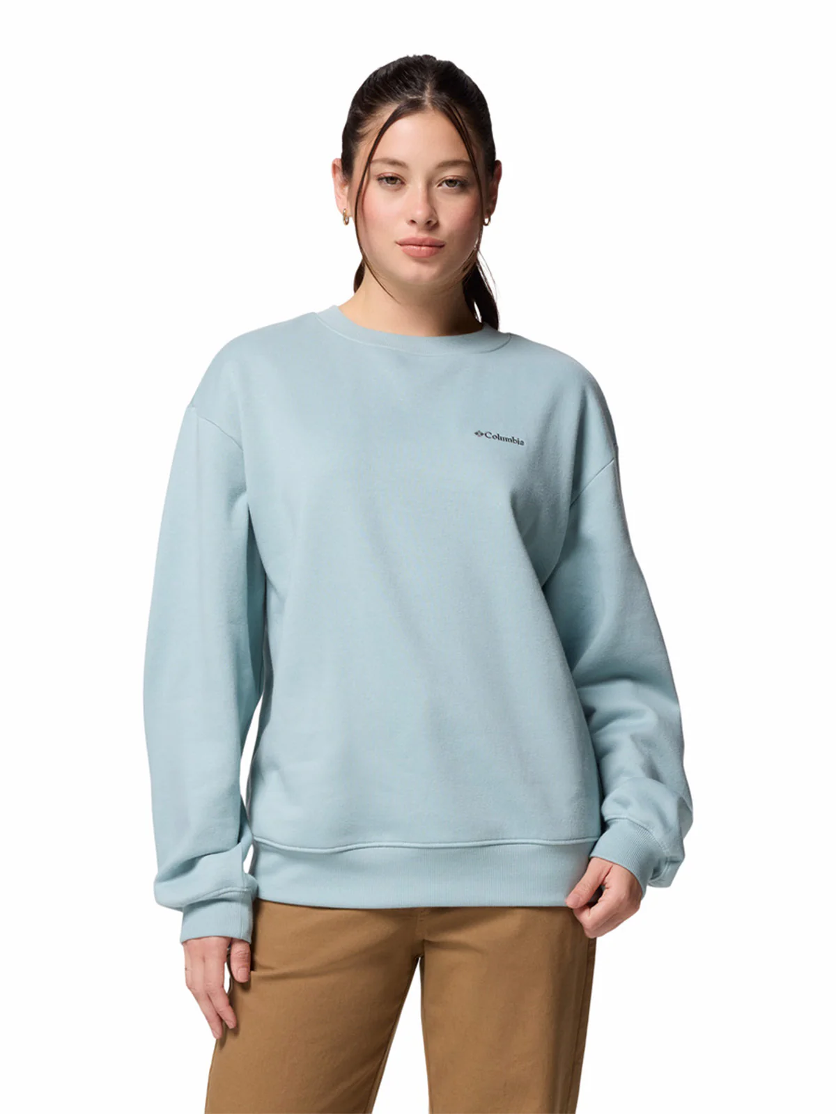 Polerón Mujer Aldermore Crew Celeste Columbia