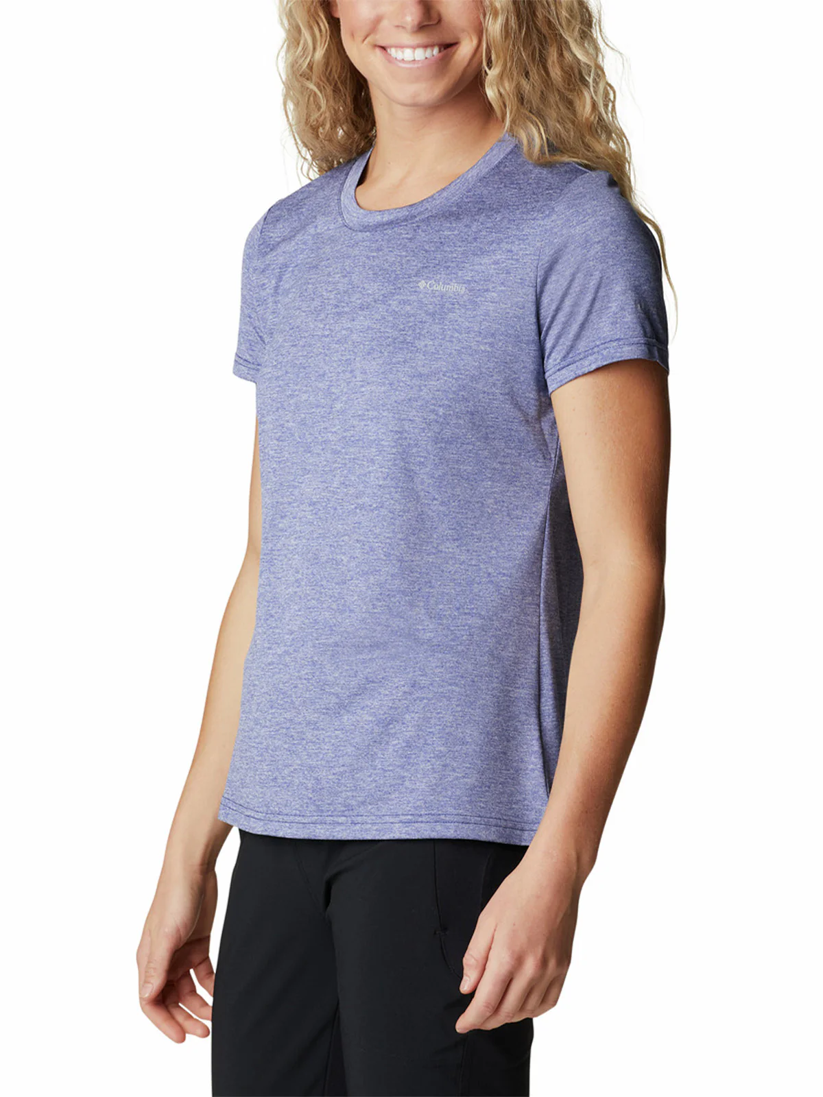 Polera Manga Corta Mujer Hike Azul Columbia - Image 3