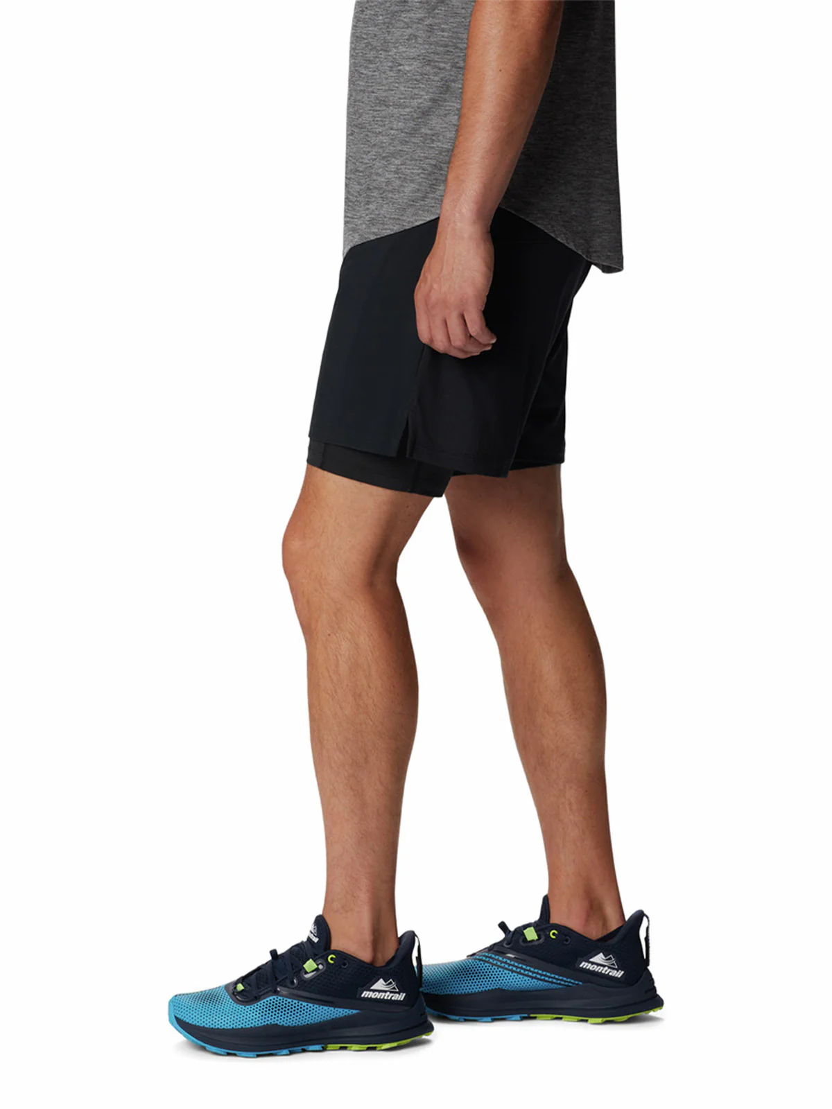 Short Hombre Endless Trail Negro Columbia - Image 2