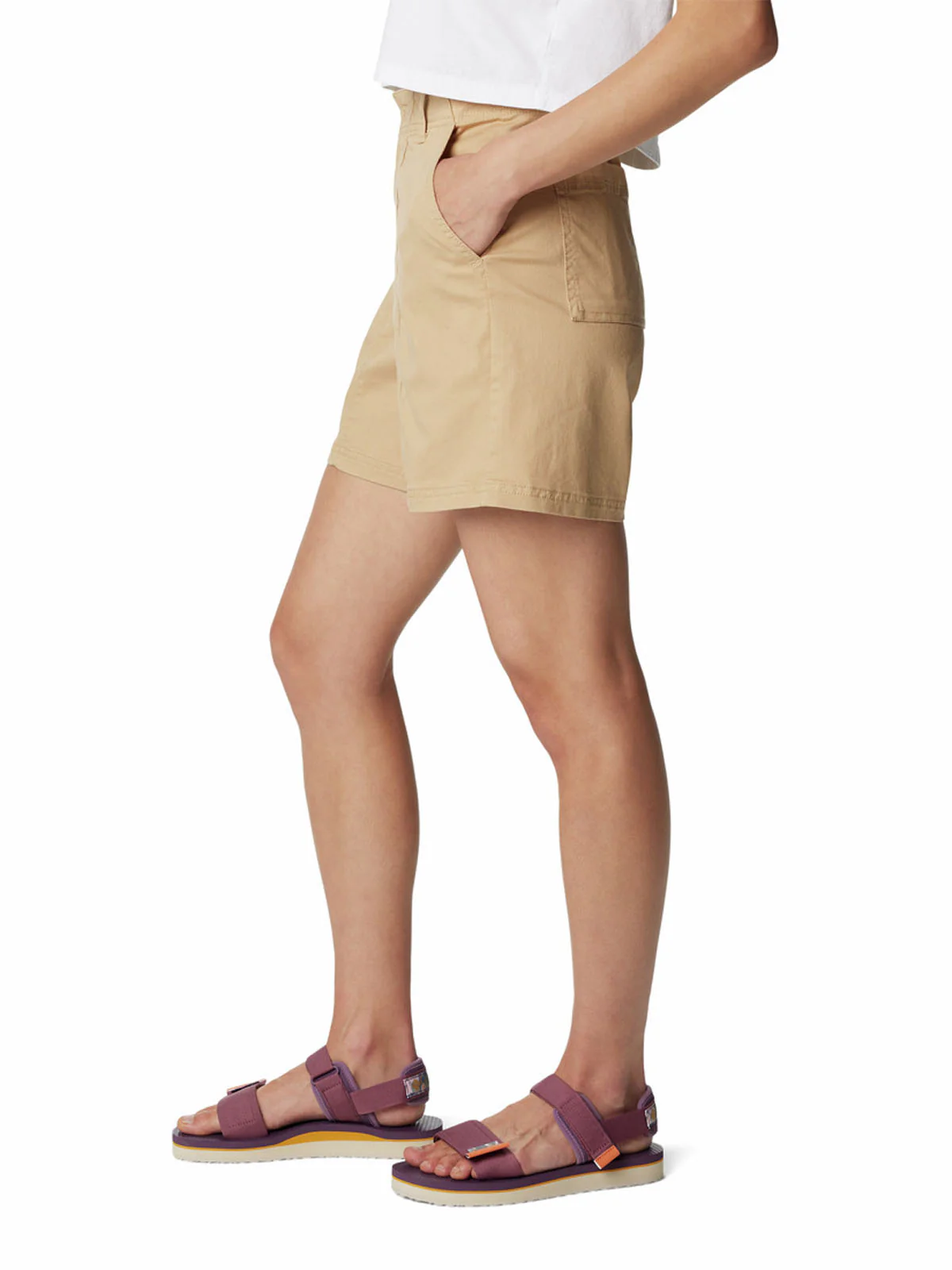 Short Mujer Calico Basin Cotton Beige Columbia - Image 2