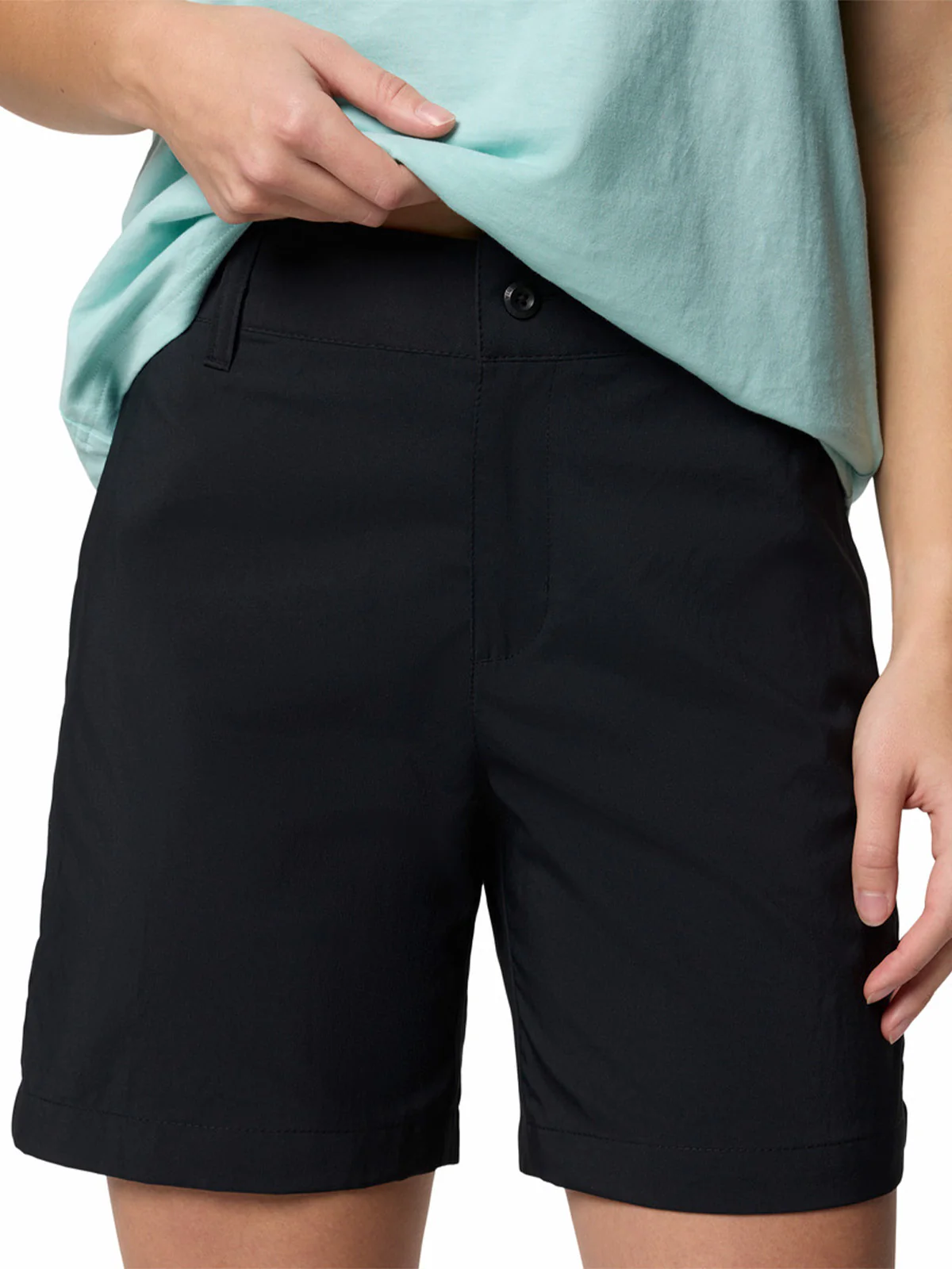 Short Mujer Silver Ridge Negro Columbia - Image 3