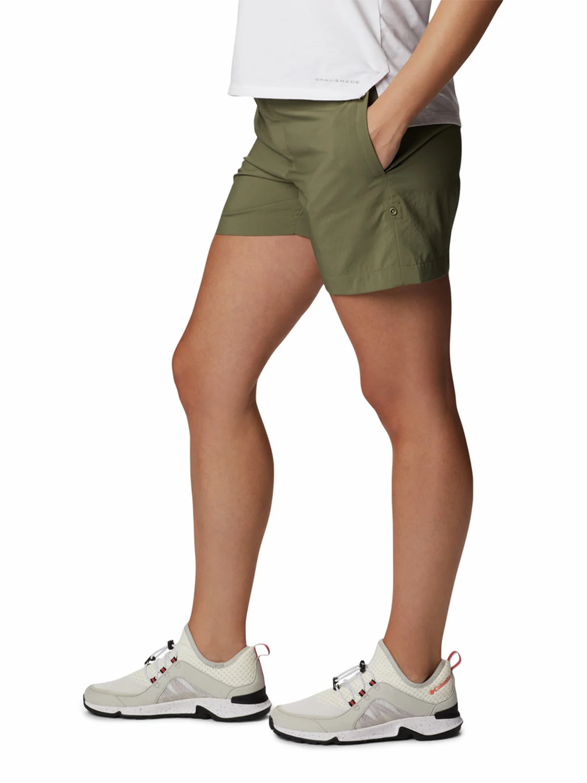 Short Mujer Silver Ridge Utility Verde Columbia - Image 2