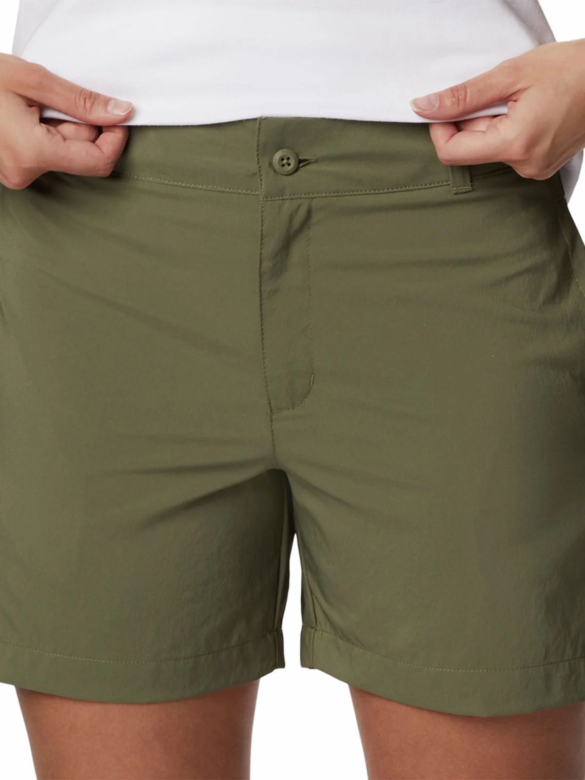 Short Mujer Silver Ridge Utility Verde Columbia - Image 3