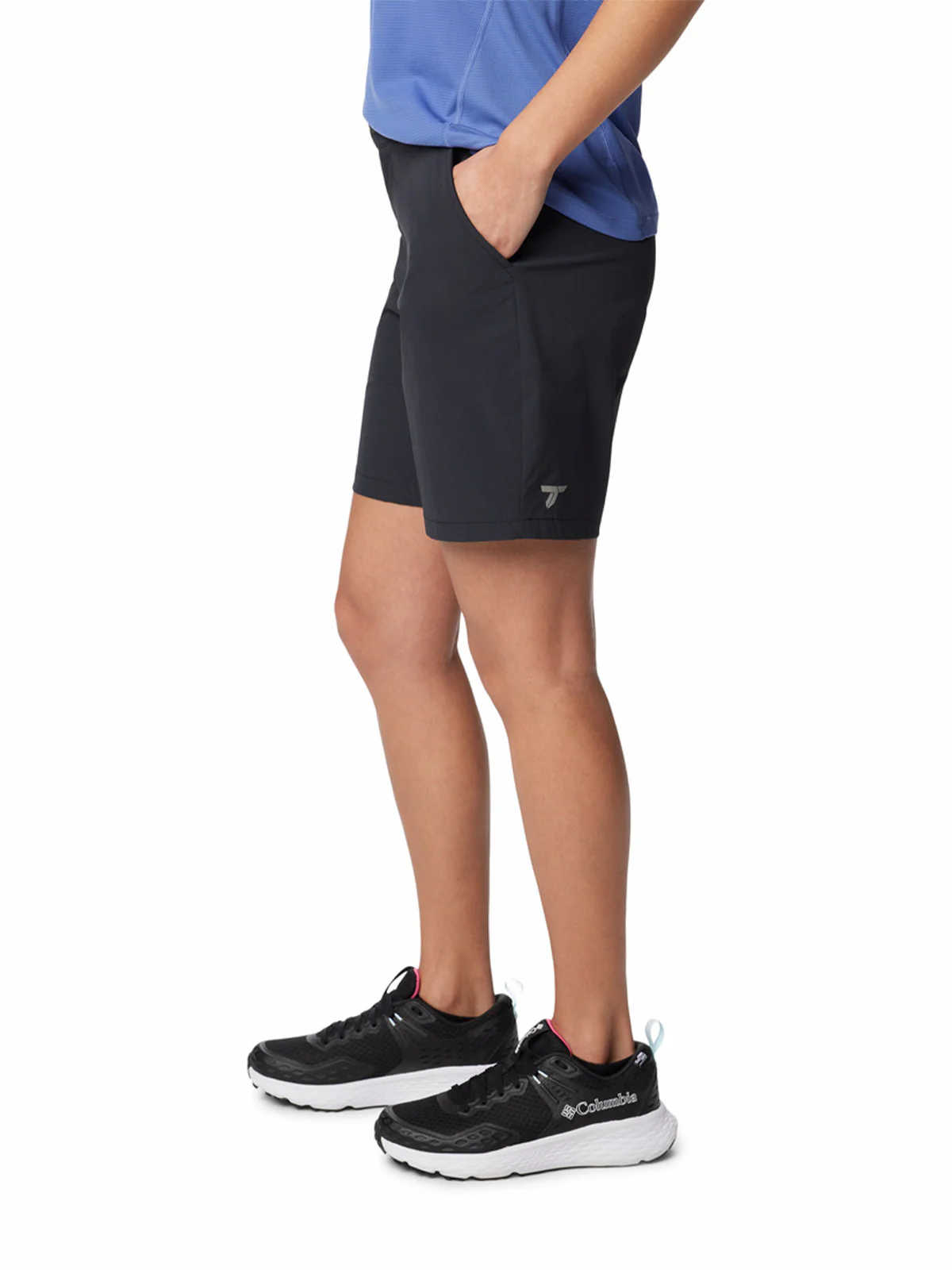 Short Mujer Summit Valley Negro Columbia - Image 2