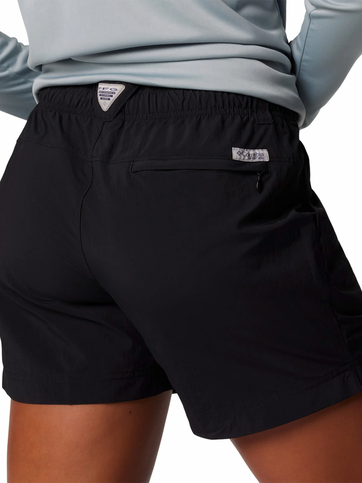 Short Mujer Ipermeable Backcast II Negro Columbia - Image 4