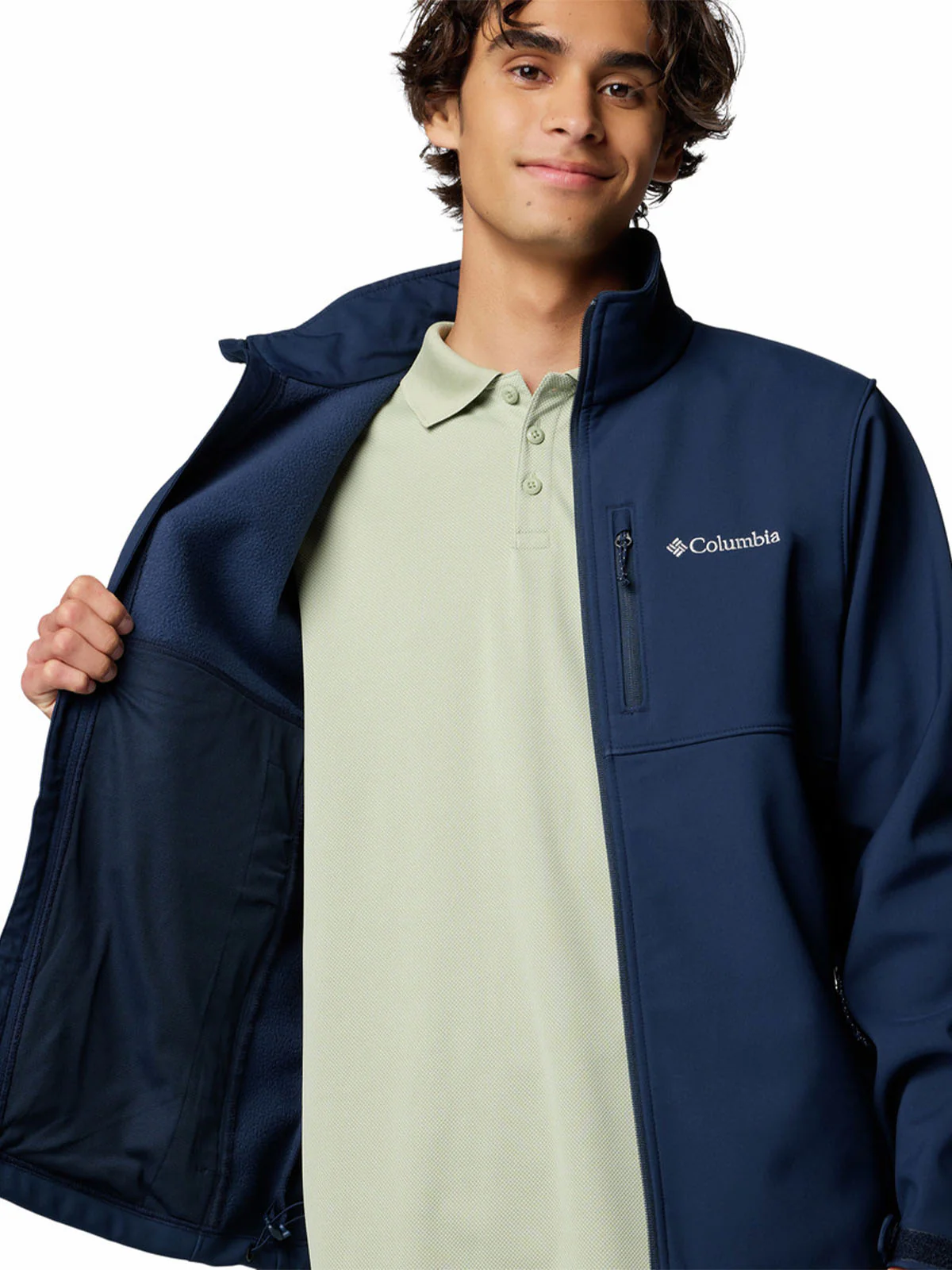 Softshell Hombre Ascender Azul Collegiate Navy Columbia - Image 3